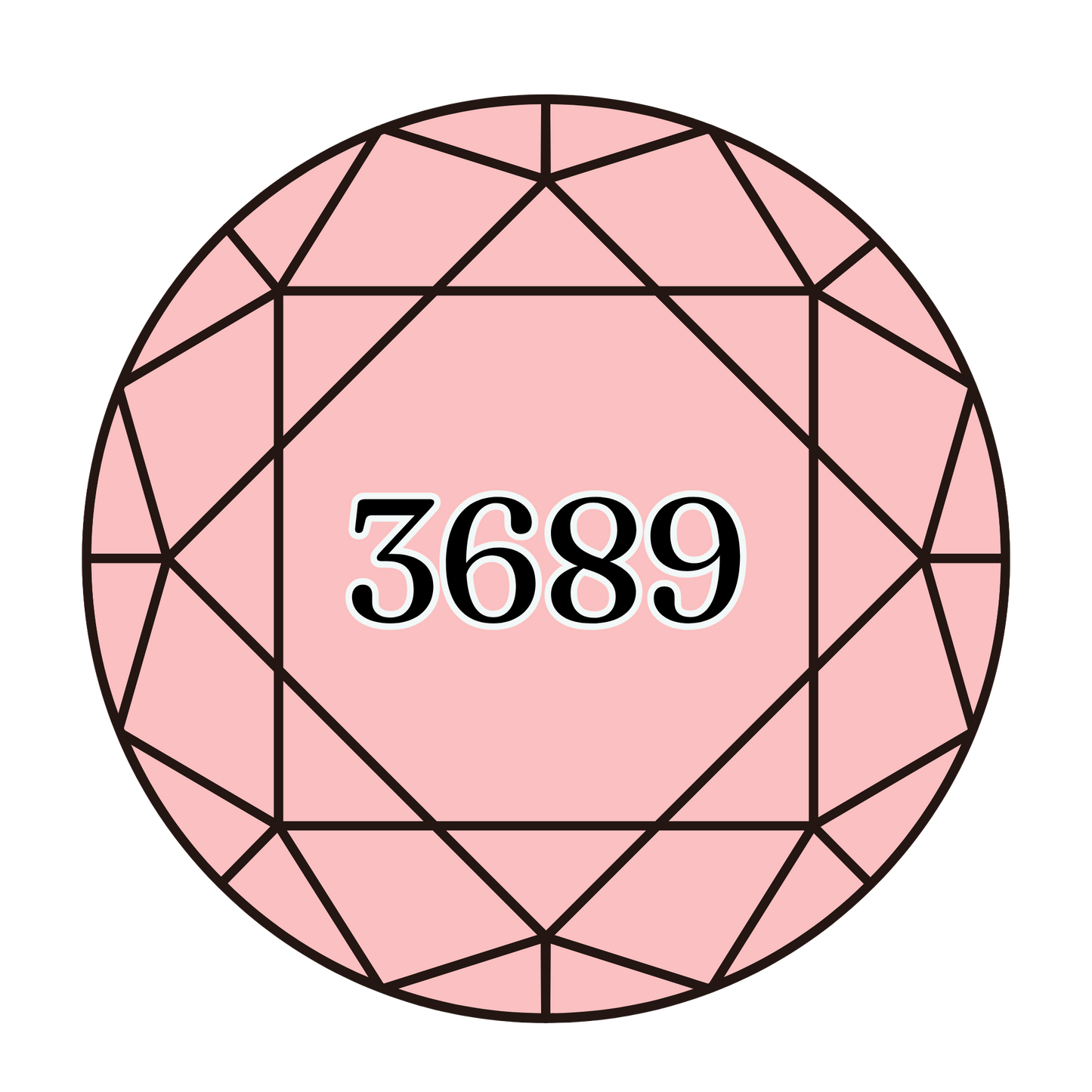 True North Diamond Art Round Diamond Drills 3689 - Light Mauve - Round Bulk Diamond Drills