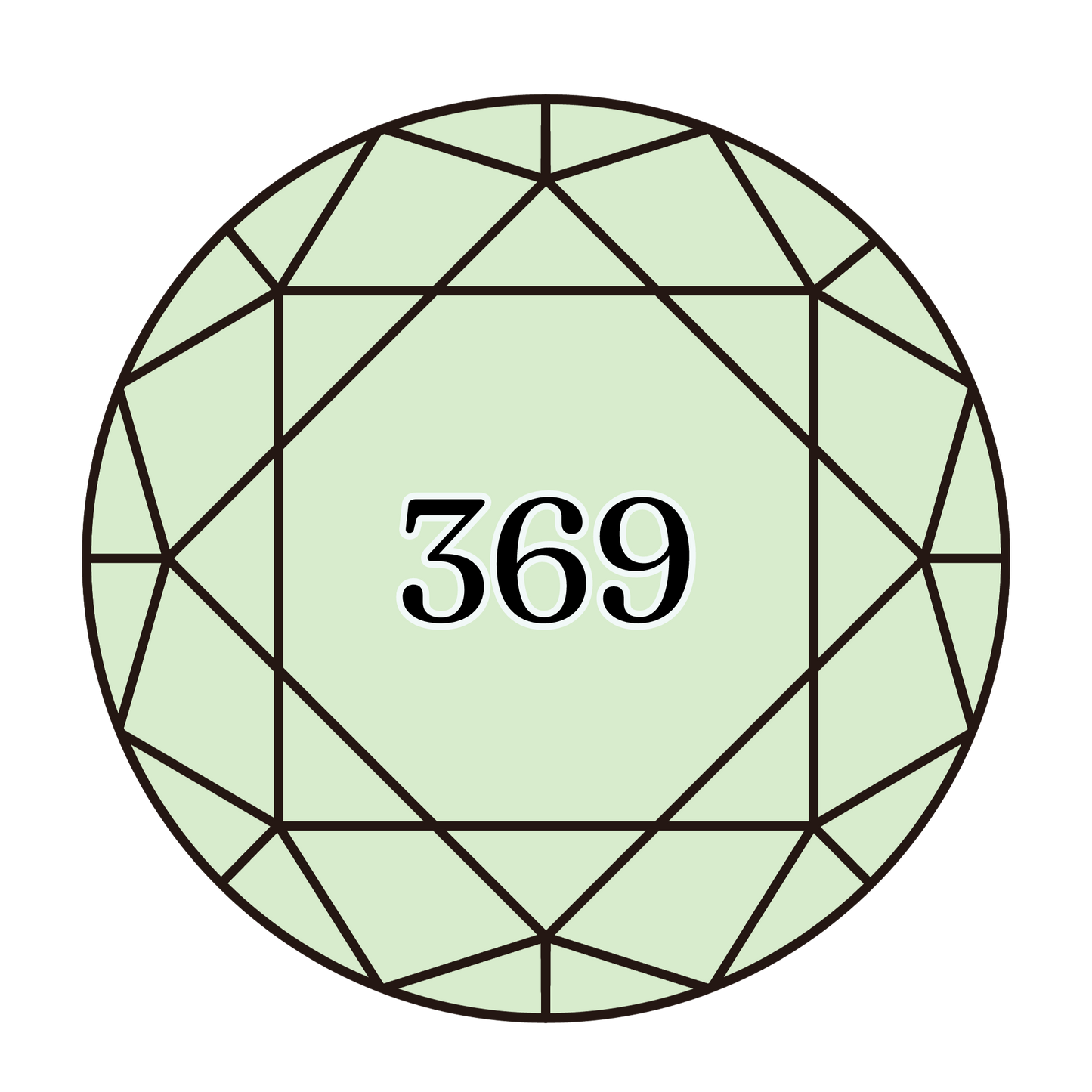 True North Diamond Art Round Diamond Drills 369 - Very Light Pistachio Green - Round Bulk Diamond Drills