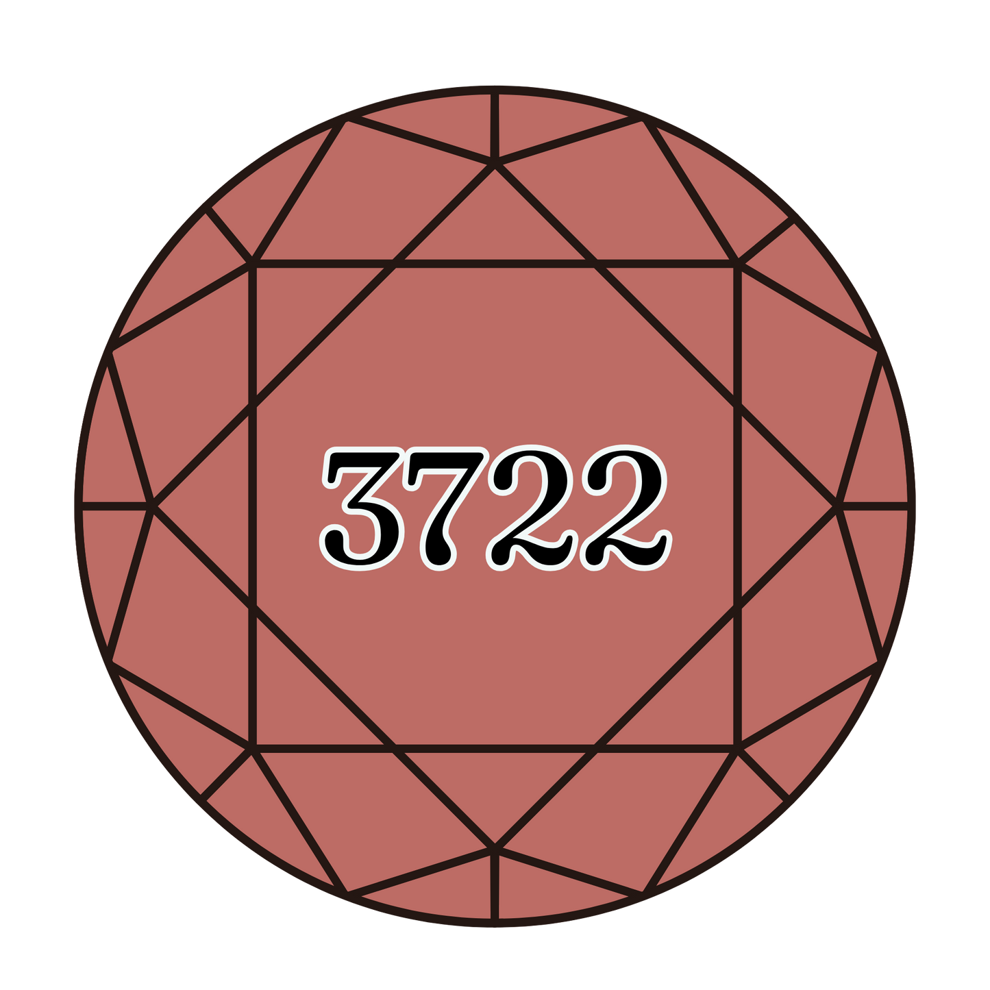 True North Diamond Art Round Diamond Drills 3722 - Medium Shell Pink - Round Bulk Diamond Drills