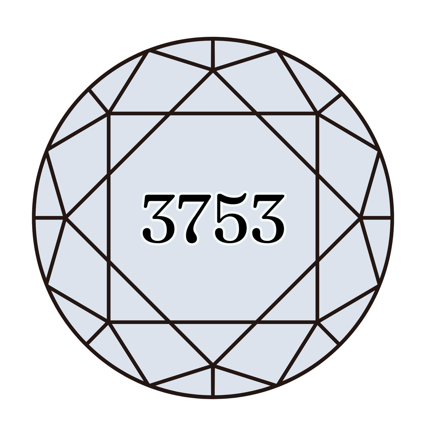 True North Diamond Art Round Diamond Drills 3753 - Ultra Very Light Antique Blue - Round Bulk Diamond Drills