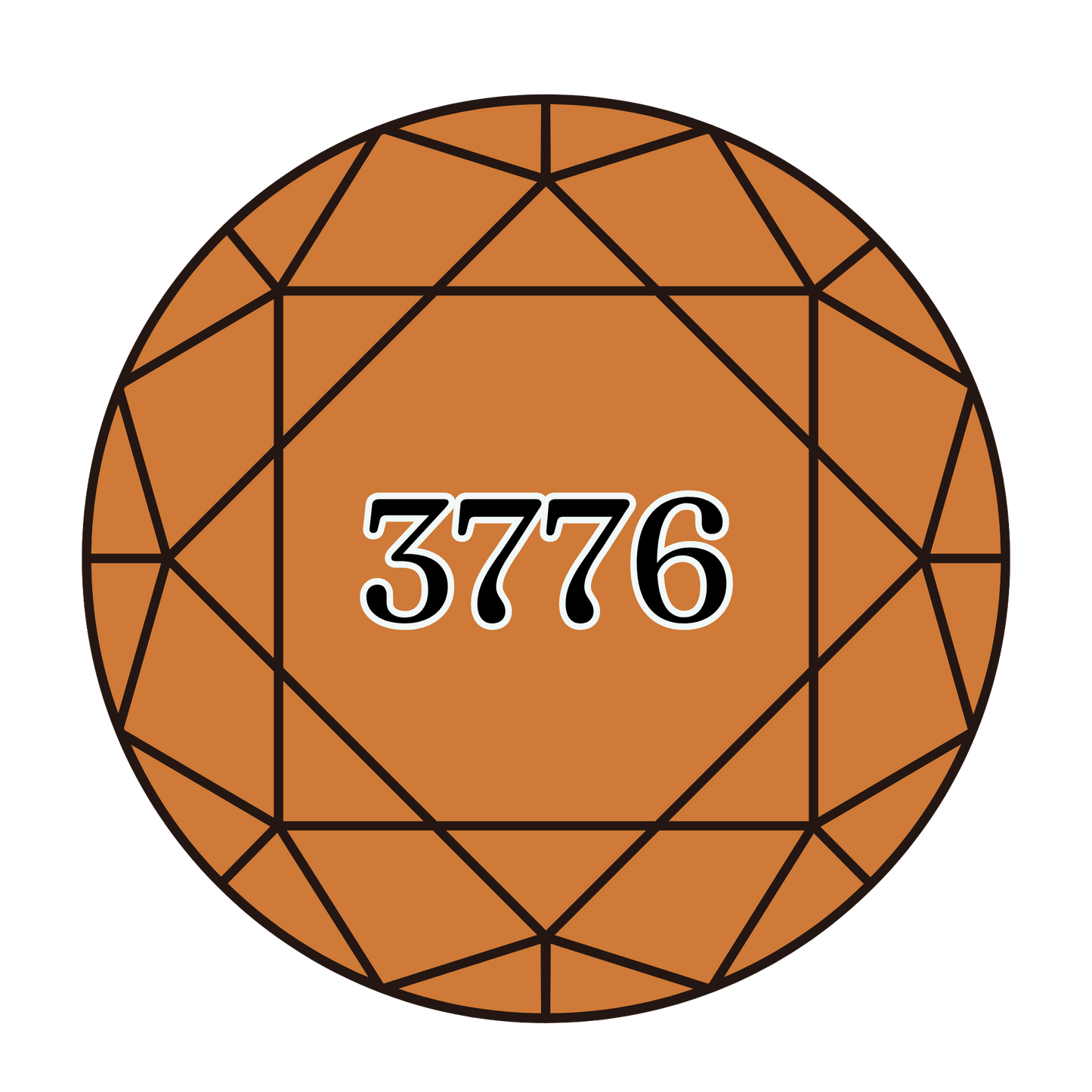 True North Diamond Art Round Diamond Drills 3776 - Light Mahogany - Round Bulk Diamond Drills