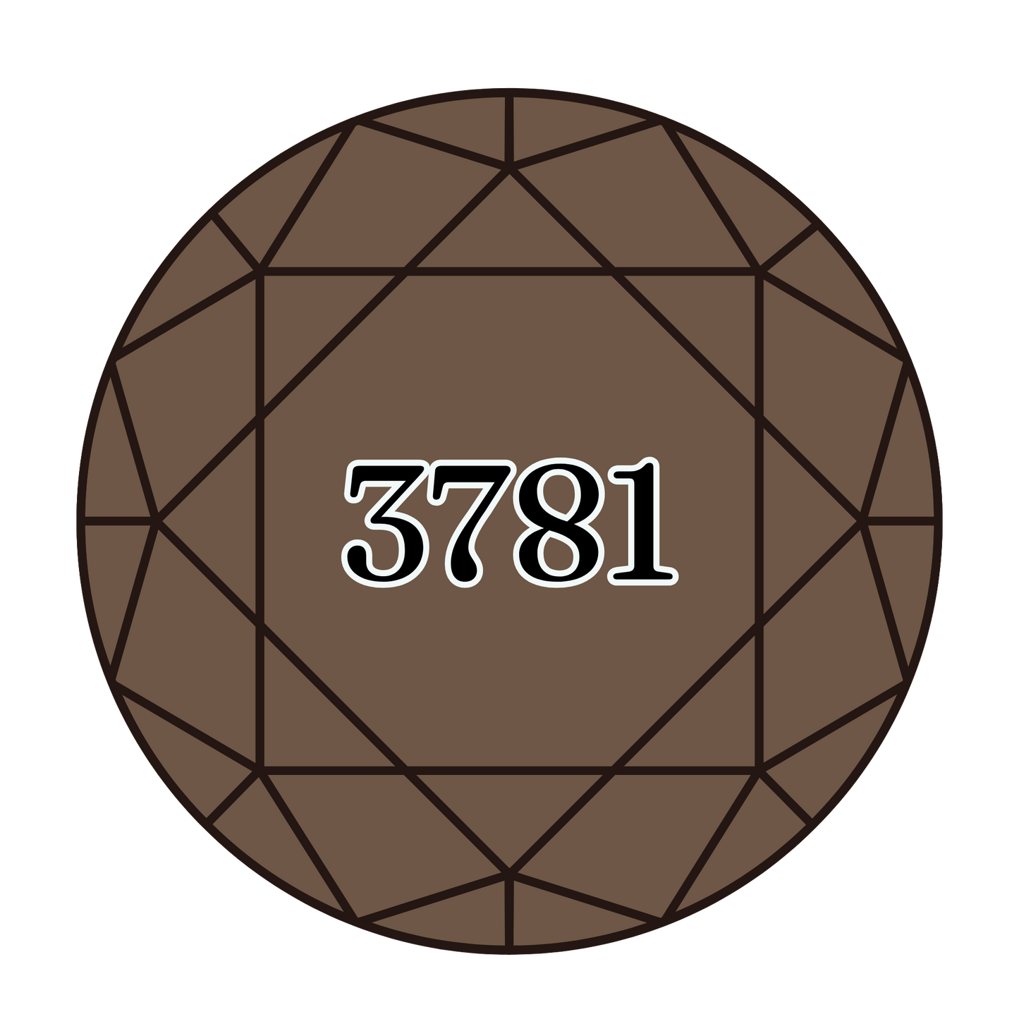 True North Diamond Art Round Diamond Drills 3781 - Dark Mocha Brown - Round Bulk Diamond Drills