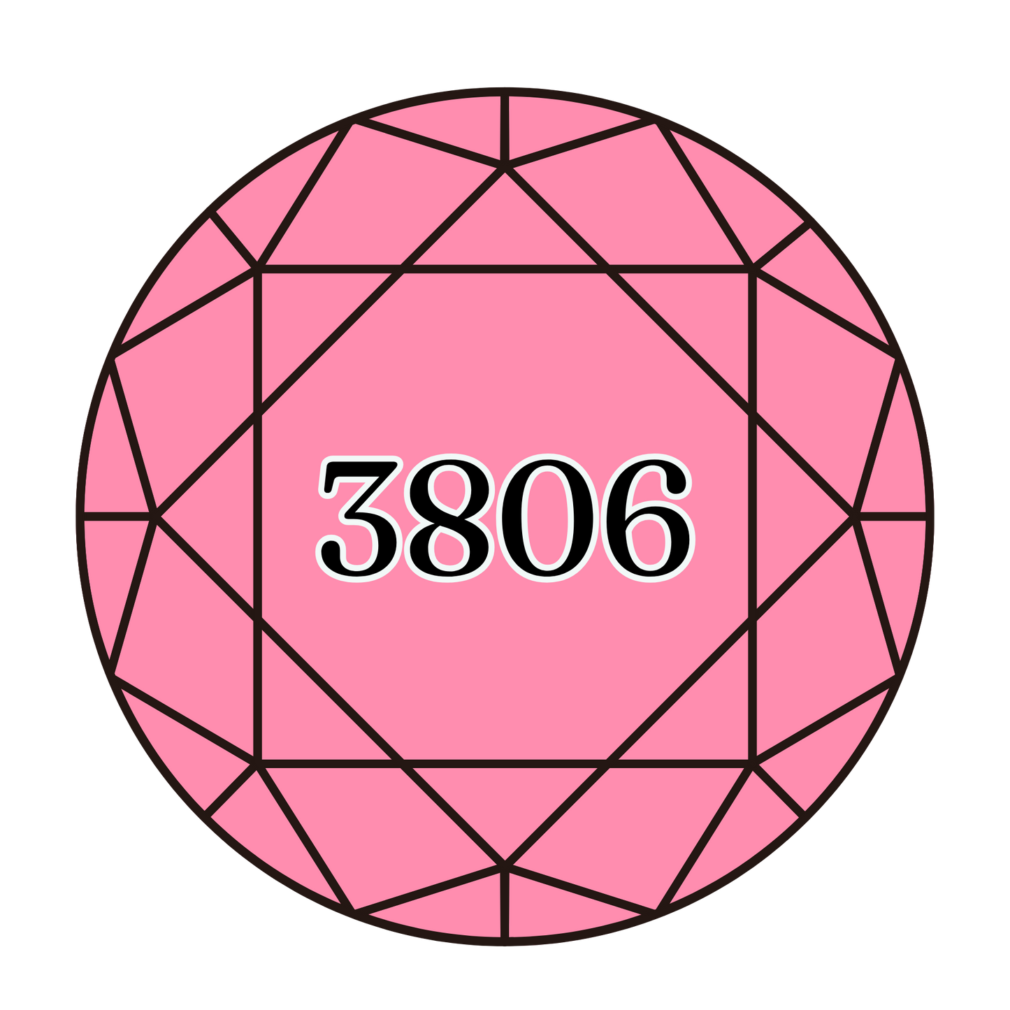 True North Diamond Art Round Diamond Drills 3806 -  Light Cyclamen Pink - Round Bulk Diamond Drills