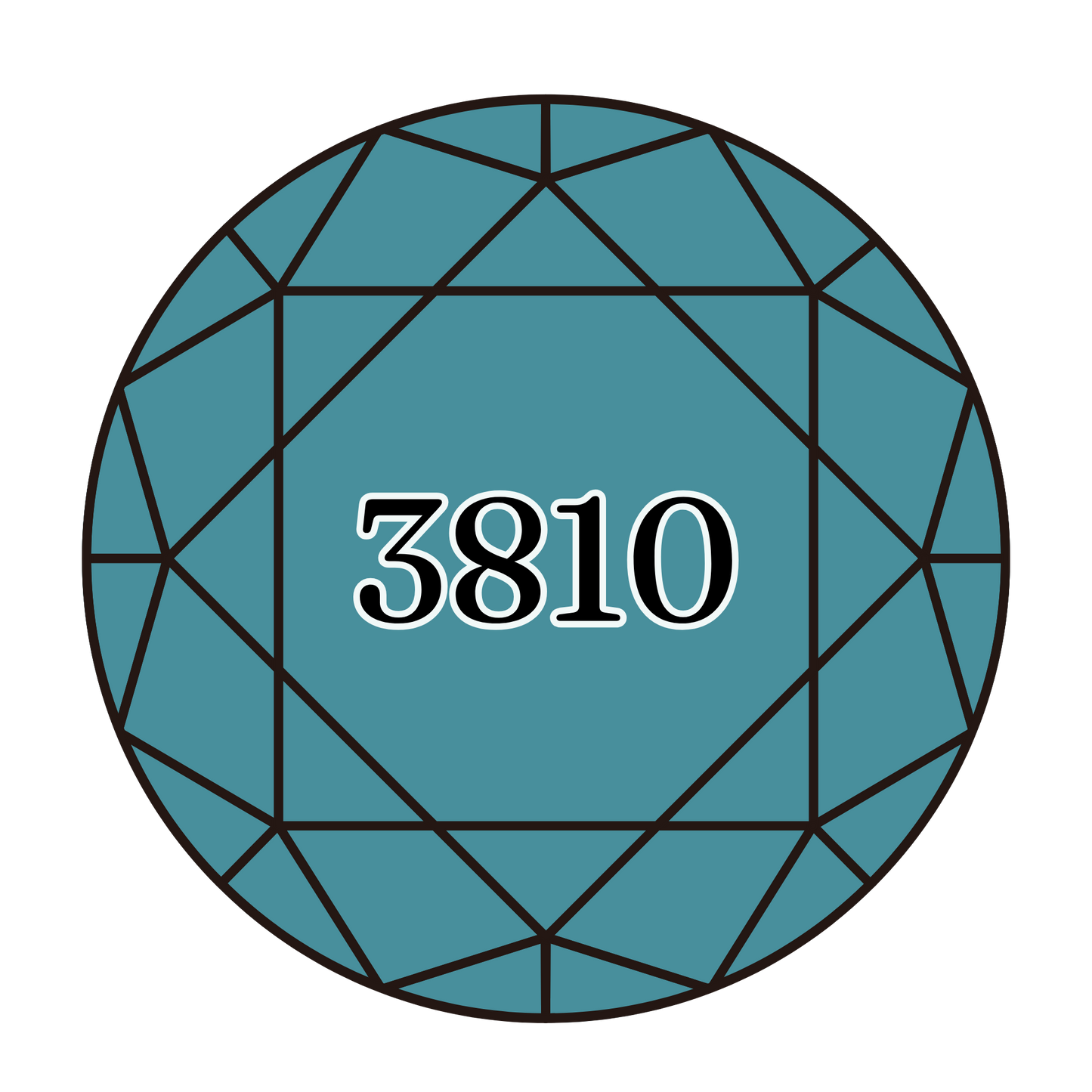 True North Diamond Art Round Diamond Drills 3810 - Dark Turquoise - Round Bulk Diamond Drills