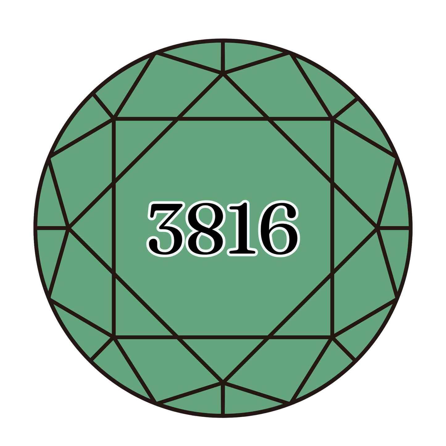 True North Diamond Art Round Diamond Drills 3816 - Celadon Green - Round Bulk Diamond Drills