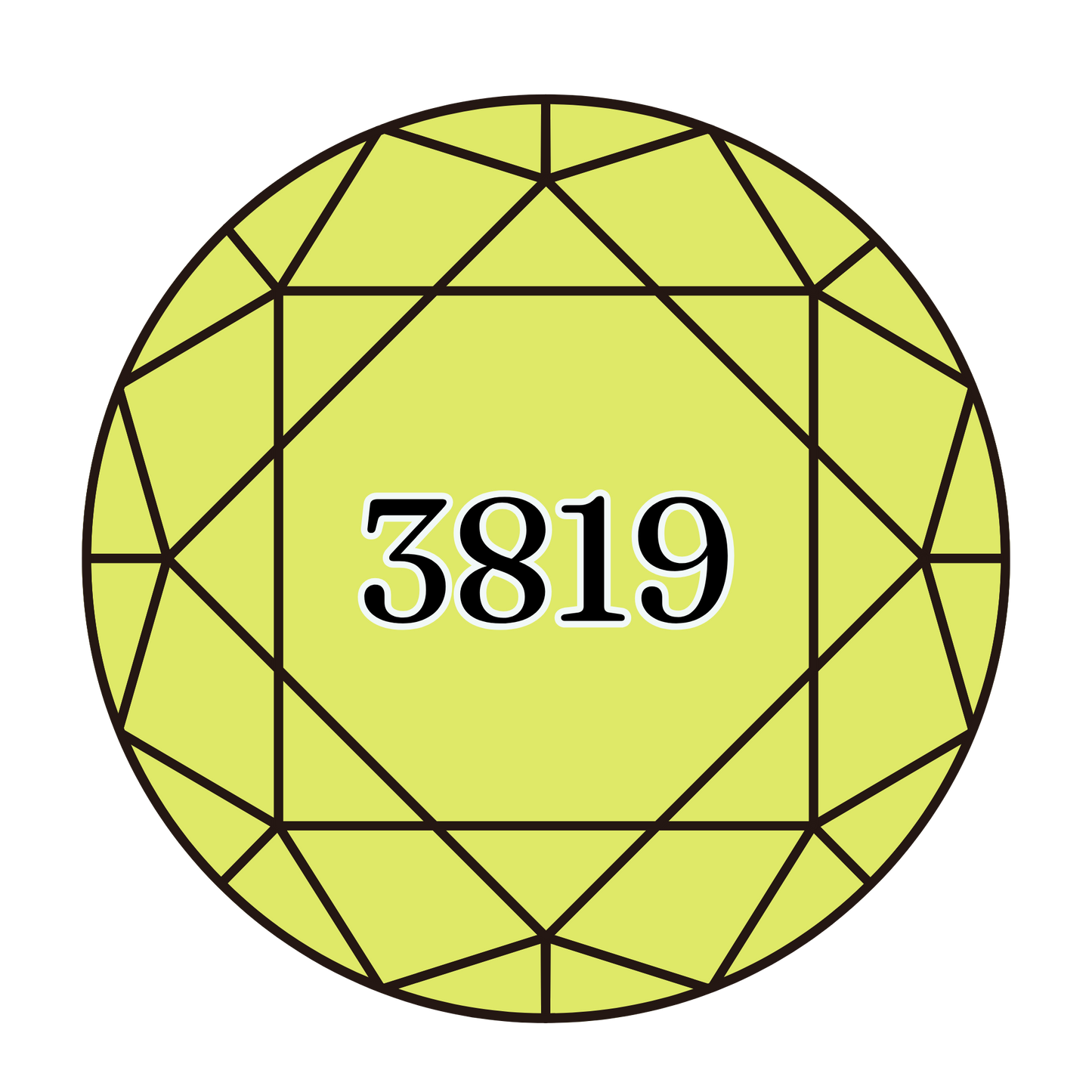 True North Diamond Art Round Diamond Drills 3819 -  Light Moss Green - Round Bulk Diamond Drills