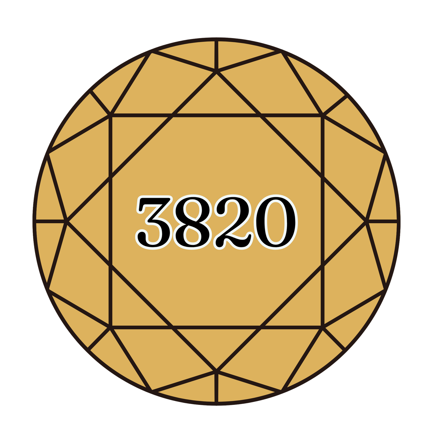 True North Diamond Art Round Diamond Drills 3820 - Dark Straw - Round Bulk Diamond Drills