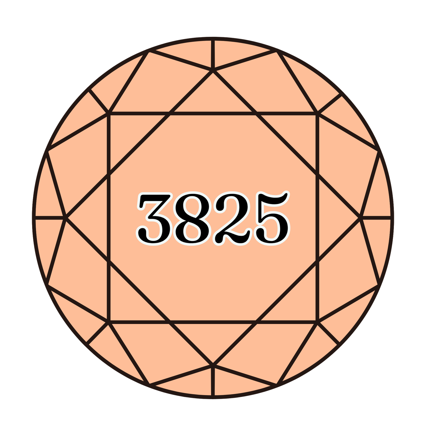 True North Diamond Art Round Diamond Drills 3825 - Pale Pumpkin - Round Bulk Diamond Drills