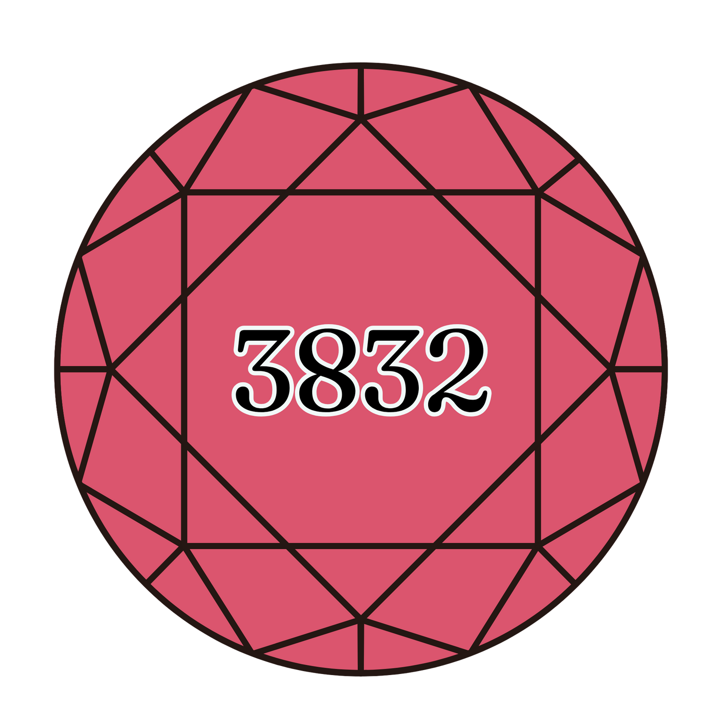 True North Diamond Art Round Diamond Drills 3832 -  Medium Raspberry - Round Bulk Diamond Drills