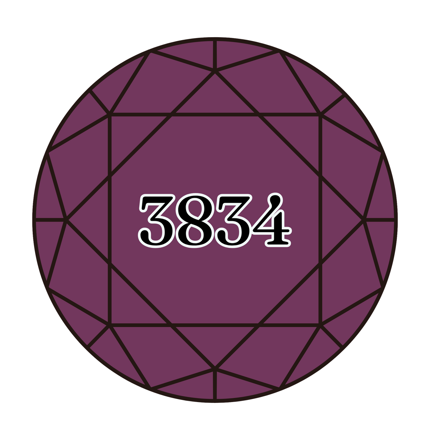 True North Diamond Art Round Diamond Drills 3834 - Dark Grape - Round Bulk Diamond Drills