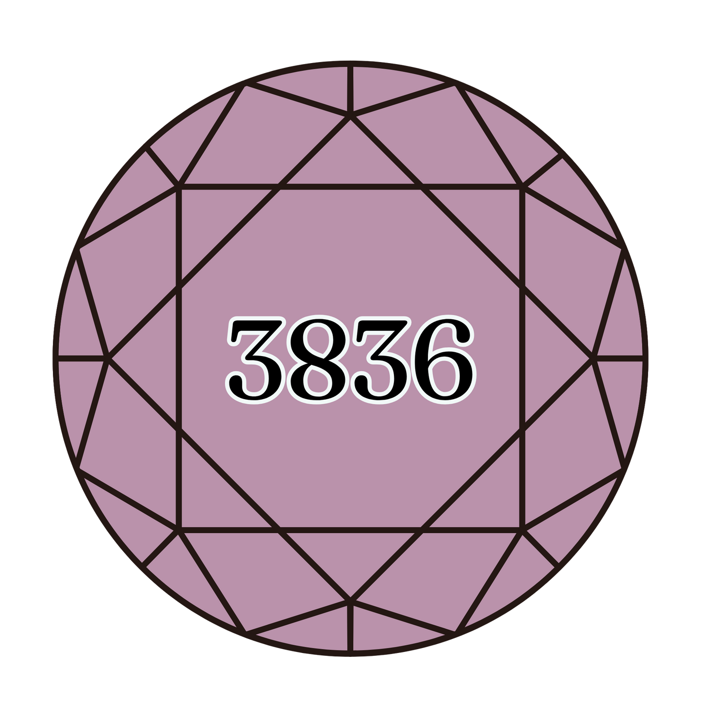 True North Diamond Art Round Diamond Drills 3836 - Light Grape - Round Bulk Diamond Drills