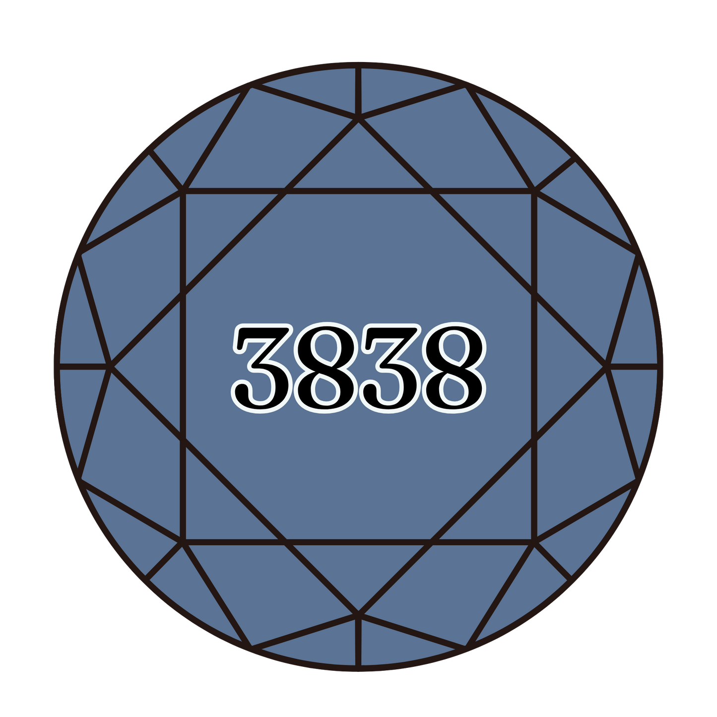 True North Diamond Art Round Diamond Drills 3838 - Dark Lavender Blue - Round Bulk Diamond Drills