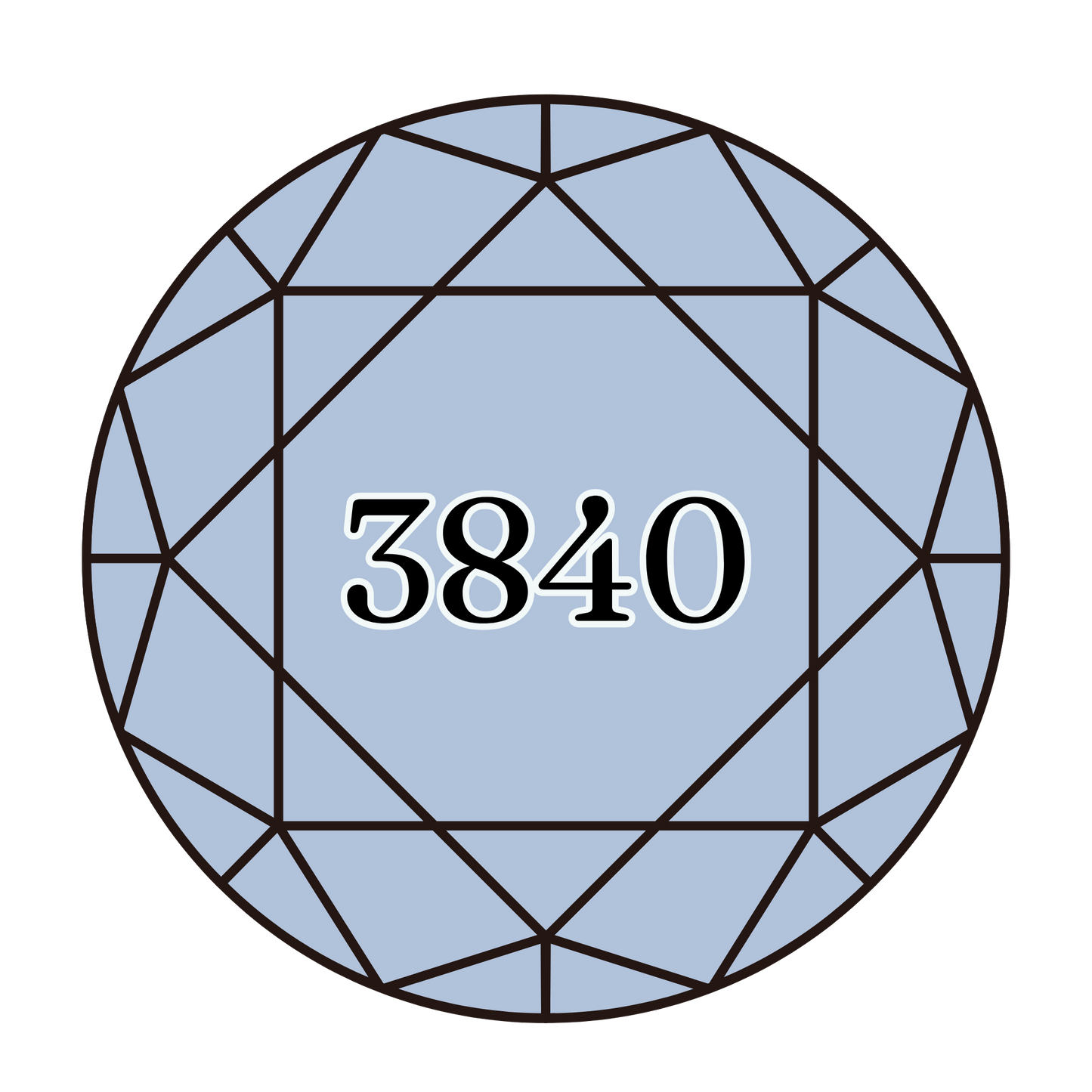 True North Diamond Art Round Diamond Drills 3840 - Light Lavender Blue - Round Bulk Diamond Drills