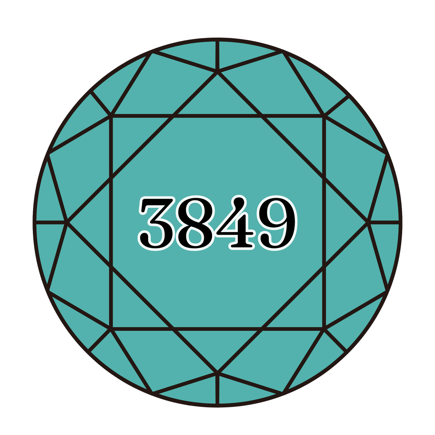 True North Diamond Art Round Diamond Drills 3849 - Light Teal Green - Round Bulk Diamond Drills