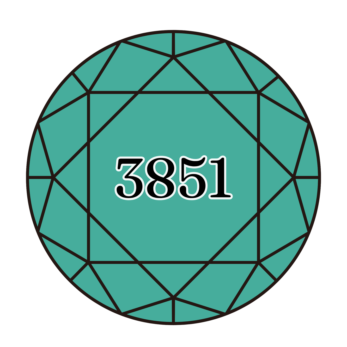 True North Diamond Art Round Diamond Drills 3851 - Light Bright Green - Round Bulk Diamond Drills