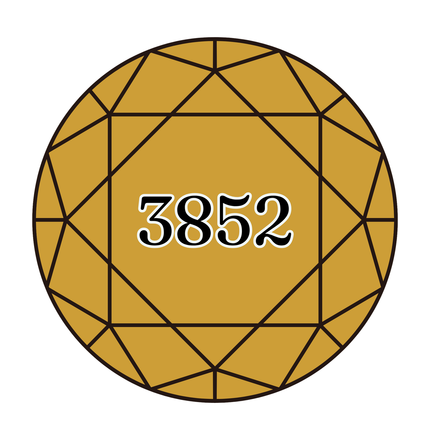 True North Diamond Art Round Diamond Drills 3852 - Very Dark Straw - Round Bulk Diamond Drills