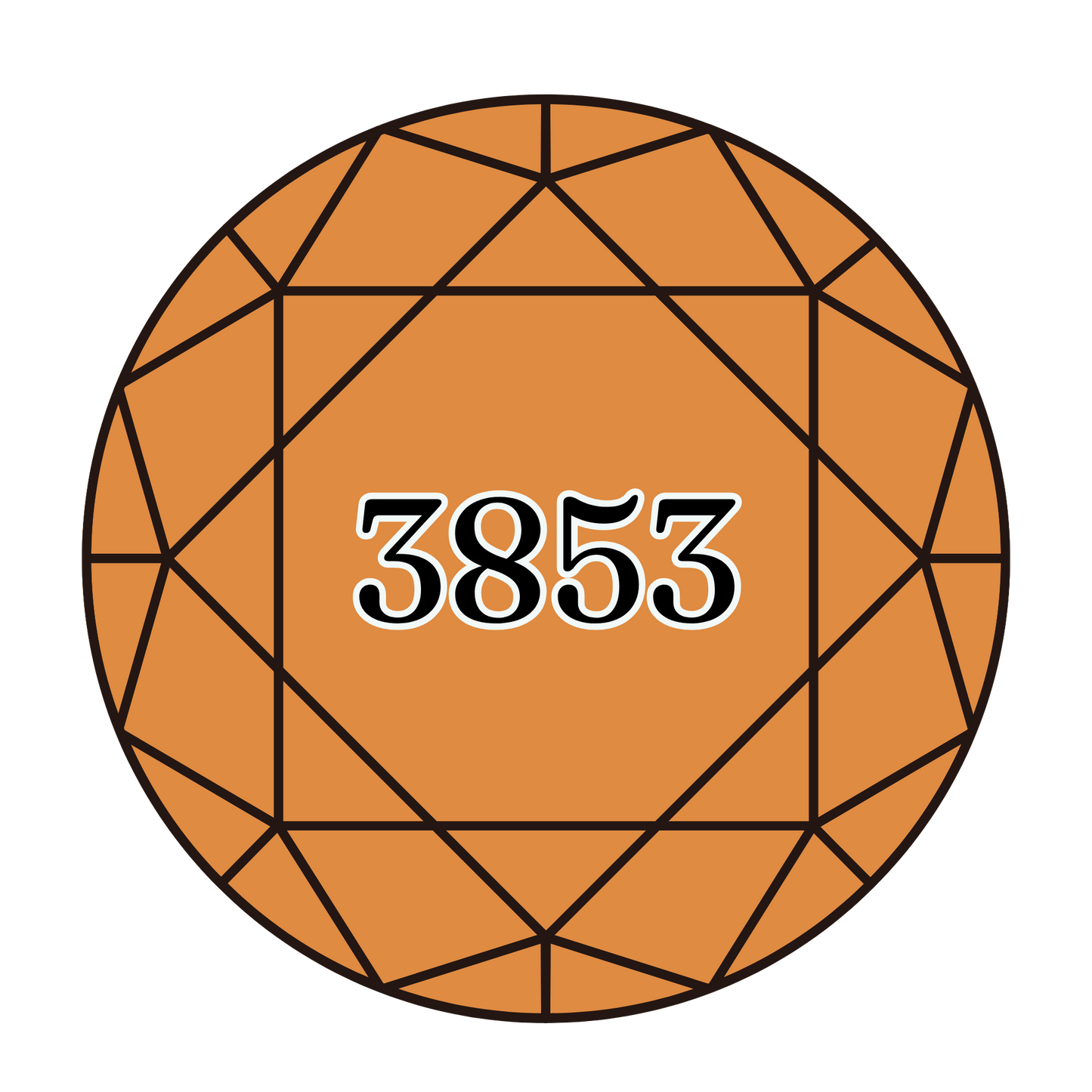 True North Diamond Art Round Diamond Drills 3853 - Dark Autumn Gold - Round Bulk Diamond Drills