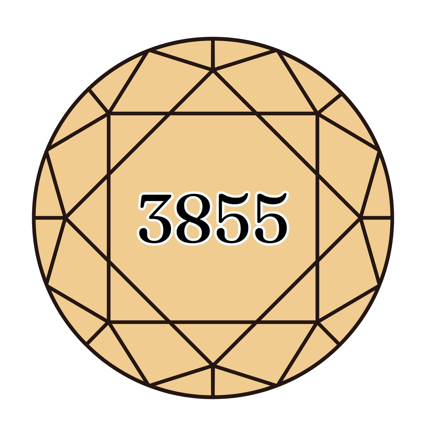 True North Diamond Art Round Diamond Drills 3855 - Light Autumn Gold - Round Bulk Diamond Drills