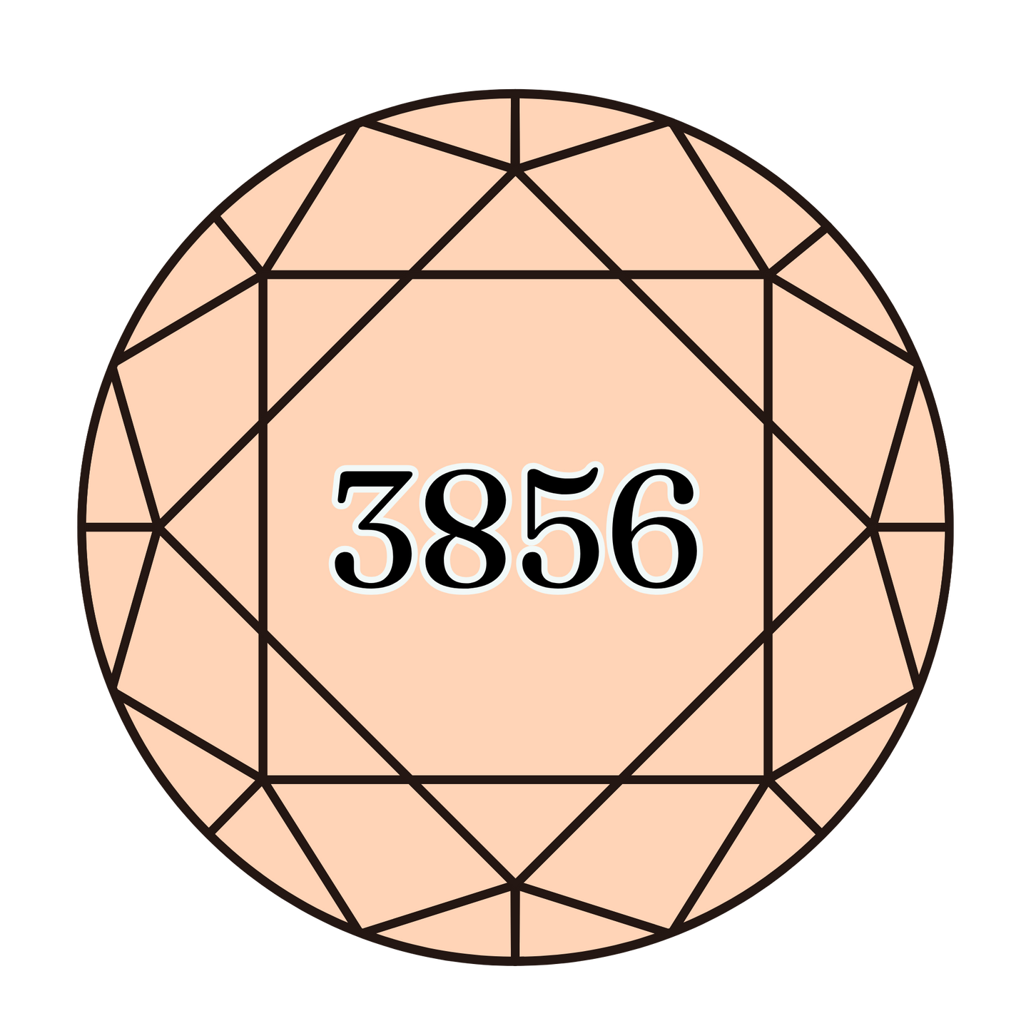 True North Diamond Art Round Diamond Drills 3856 - Ultra Very Light Mahogany - Round Bulk Diamond Drills