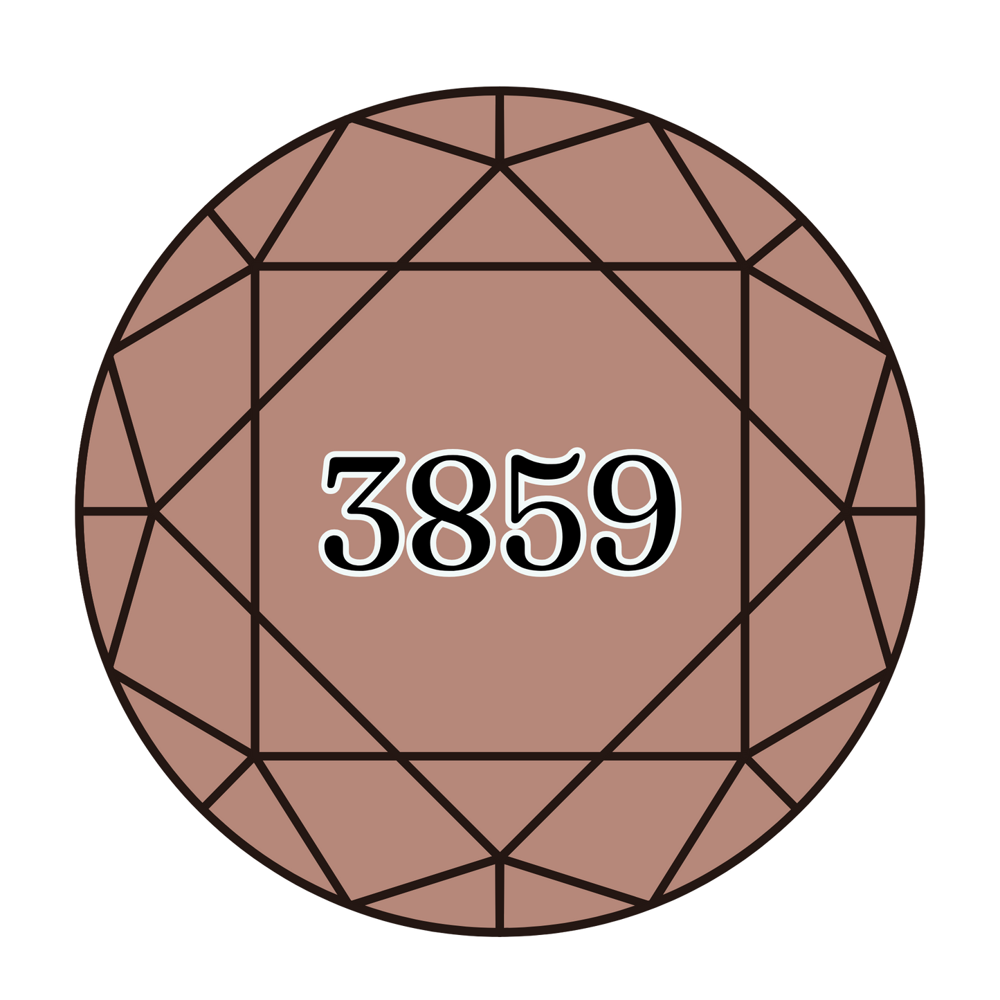 True North Diamond Art Round Diamond Drills 3859 - Light Rosewood - Round Bulk Diamond Drills