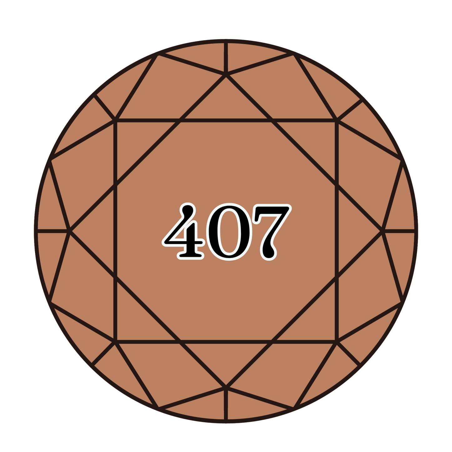 True North Diamond Art Round Diamond Drills 407 - Dark Desert Sand - Round Bulk Diamond Drills