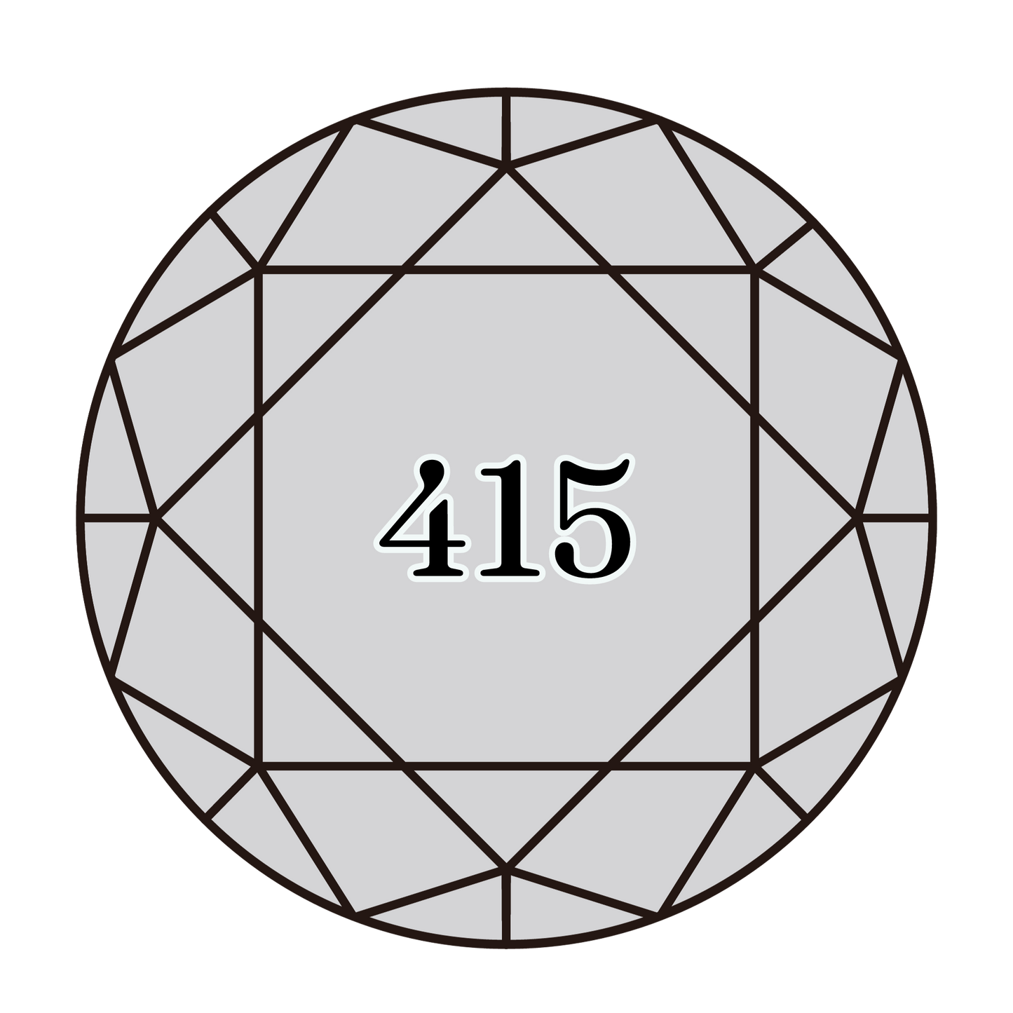 True North Diamond Art Round Diamond Drills 415 - Pearl Grey - Round Bulk Diamond Drills