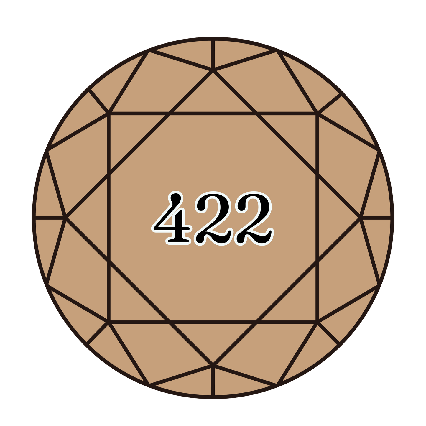 True North Diamond Art Round Diamond Drills 422 - Light Hazelnut Brown - Round Bulk Diamond Drills