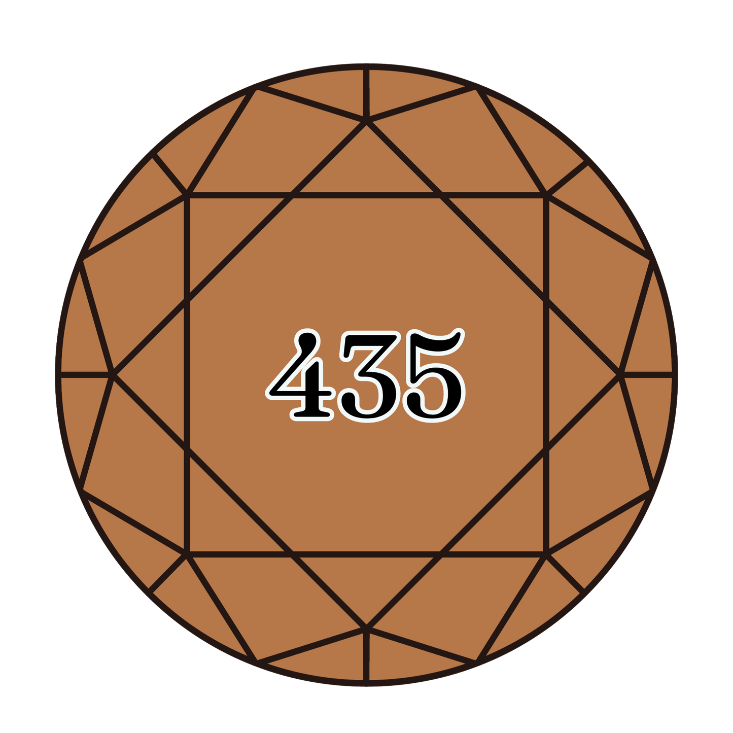 True North Diamond Art Round Diamond Drills 435 - Very Light Brown - Round Bulk Diamond Drills