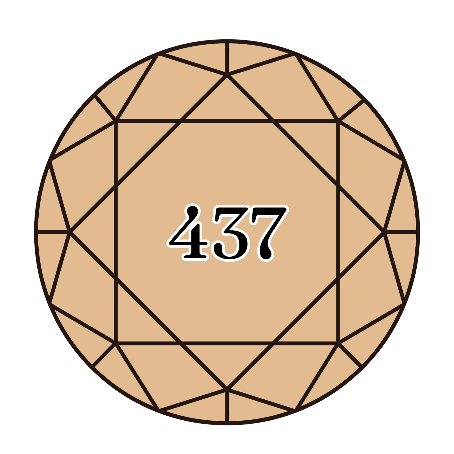 True North Diamond Art Round Diamond Drills 437 - Light Tan - Round Bulk Diamond Drills