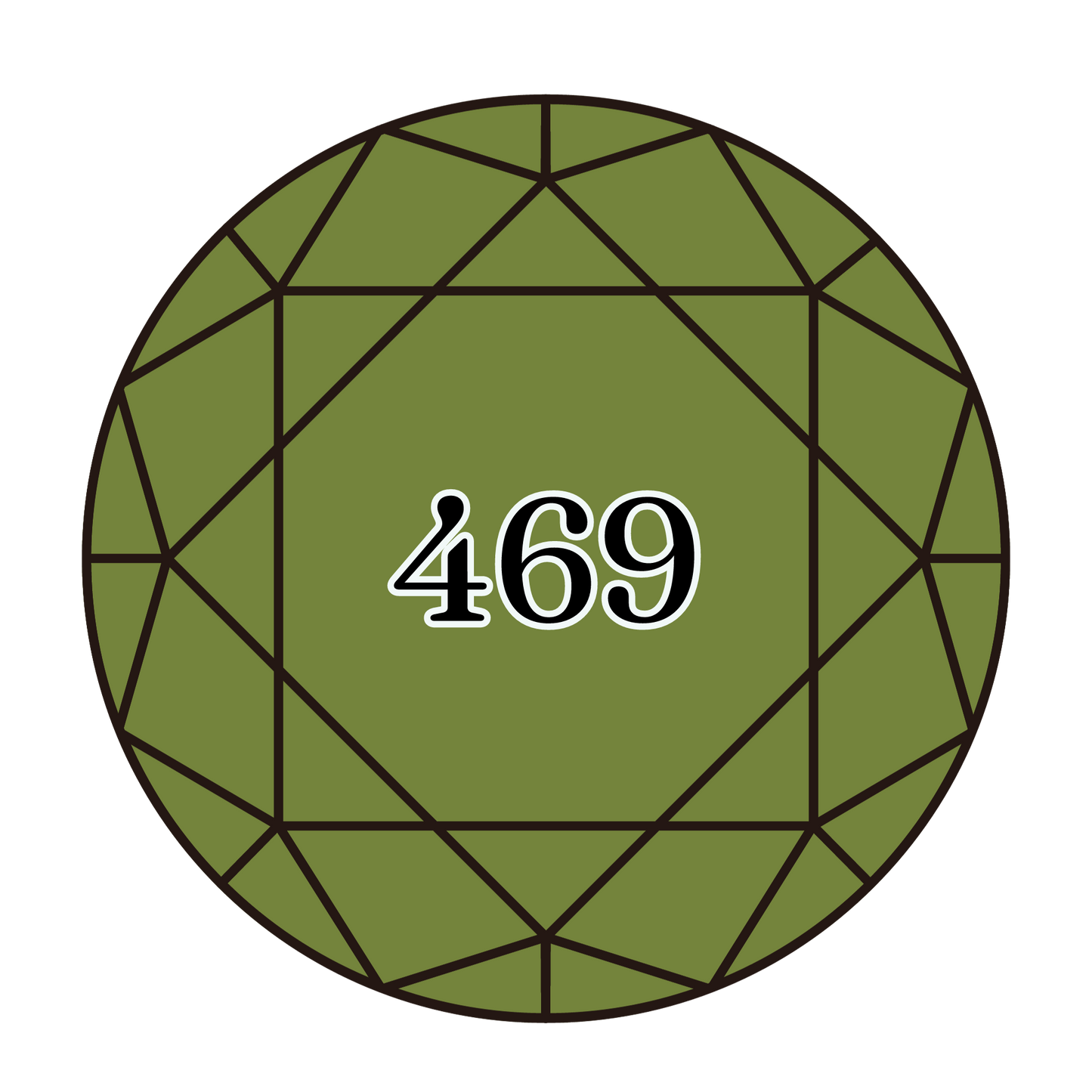 True North Diamond Art Round Diamond Drills 469 - Avocado Green - Round Bulk Diamond Drills