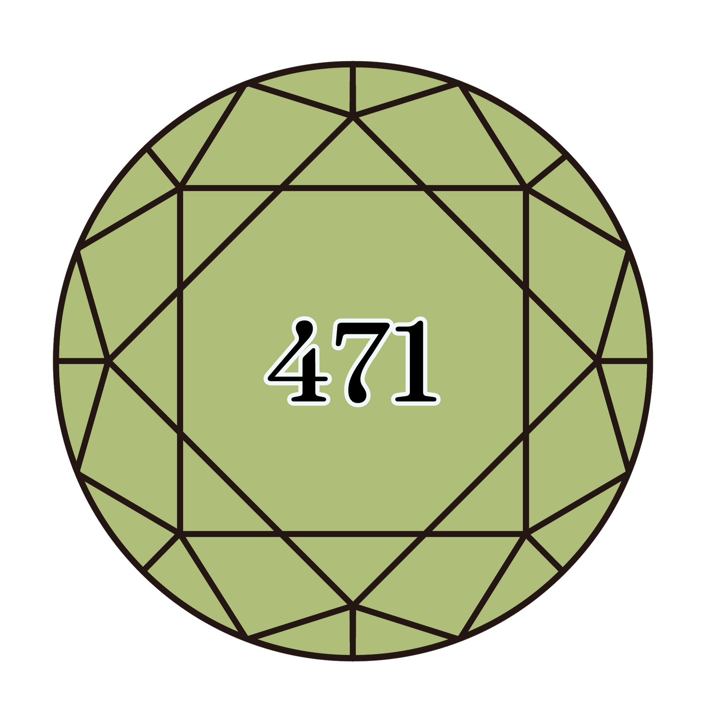 True North Diamond Art Round Diamond Drills 471 - Very Light Avocado Green - Round Bulk Diamond Drills