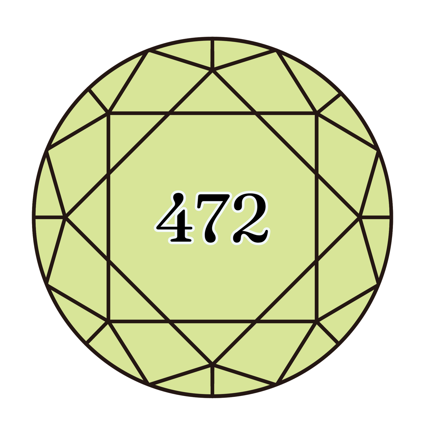 True North Diamond Art Round Diamond Drills 472 - Ultra Light Avocado Green - Round Bulk Diamond Drills