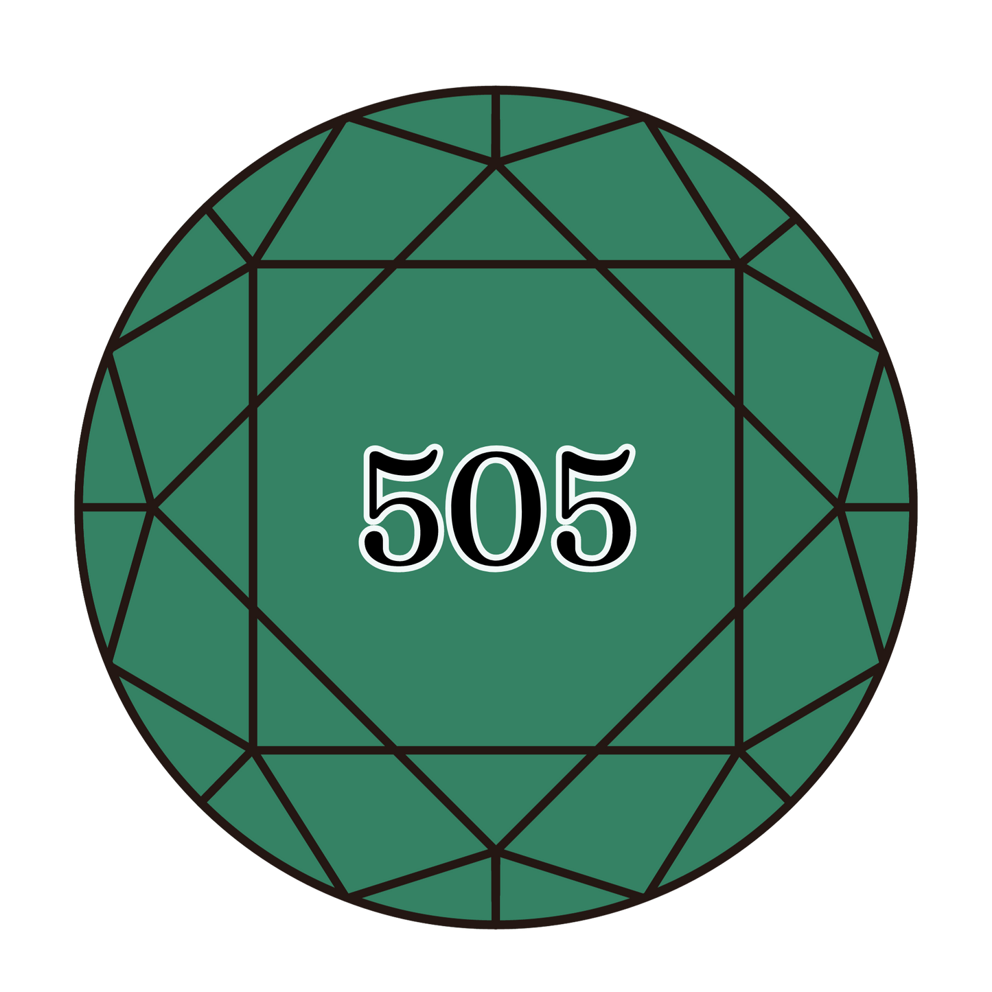 True North Diamond Art Round Diamond Drills 505 - Jade Green - Round Bulk Diamond Drills