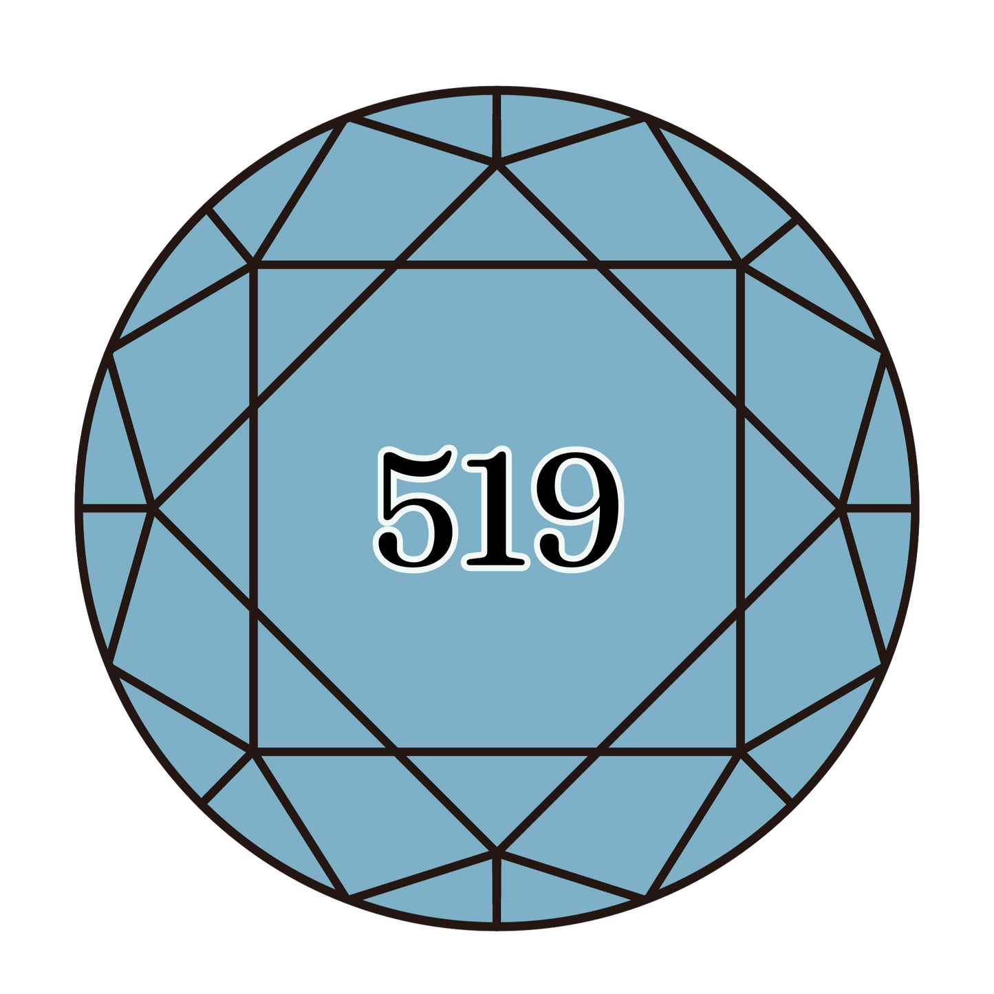 True North Diamond Art Round Diamond Drills 519 - Sky Blue - Round Bulk Diamond Drills