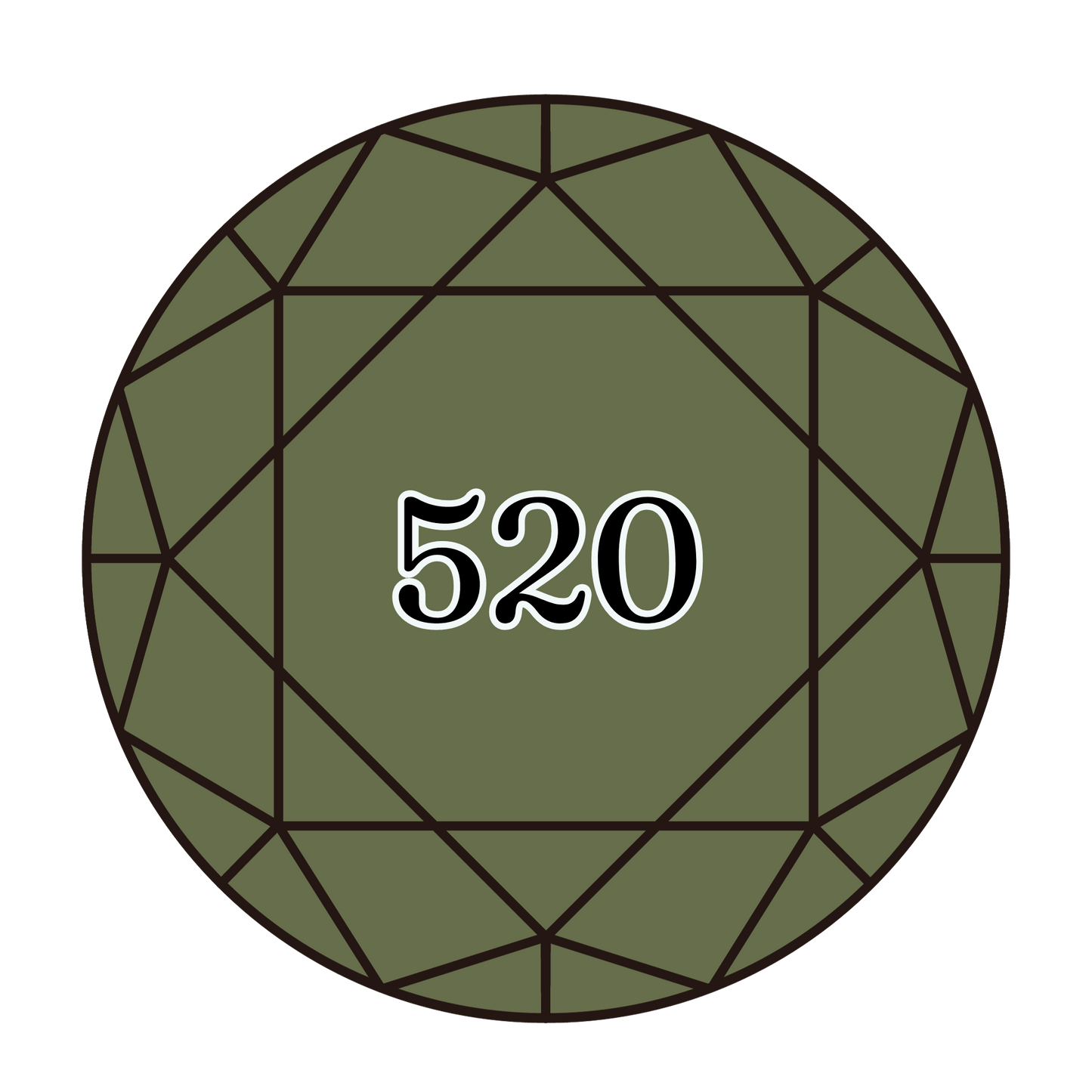 True North Diamond Art Round Diamond Drills 520 - Dark Fern Green - Round Bulk Diamond Drills