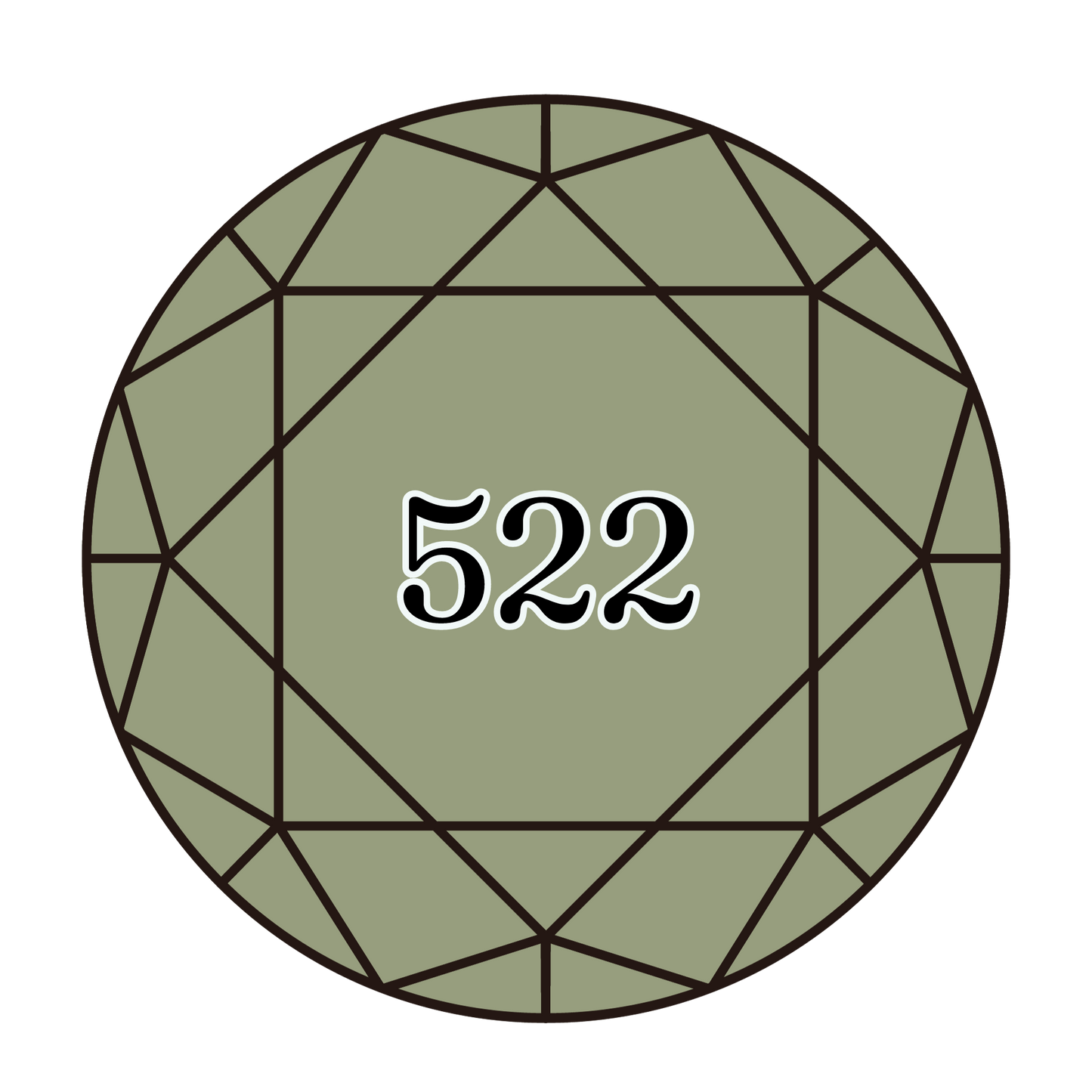 True North Diamond Art Round Diamond Drills 522 - Fern Green - Round Bulk Diamond Drills