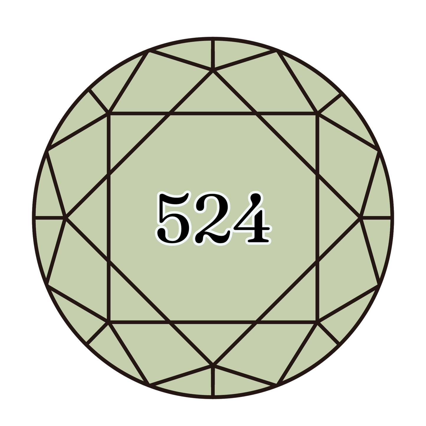 True North Diamond Art Round Diamond Drills 524 - Very Light Fern Green - Round Bulk Diamond Drills