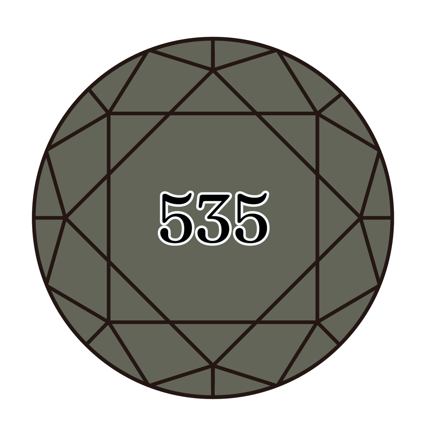 True North Diamond Art Round Diamond Drills 535 - Very Light Ash Grey - Round Bulk Diamond Drills