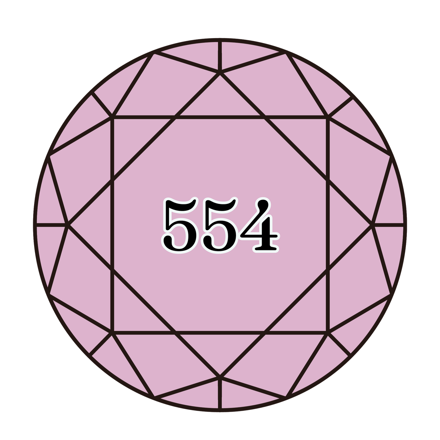 True North Diamond Art Round Diamond Drills 554 - Light Violet - Round Bulk Diamond Drills