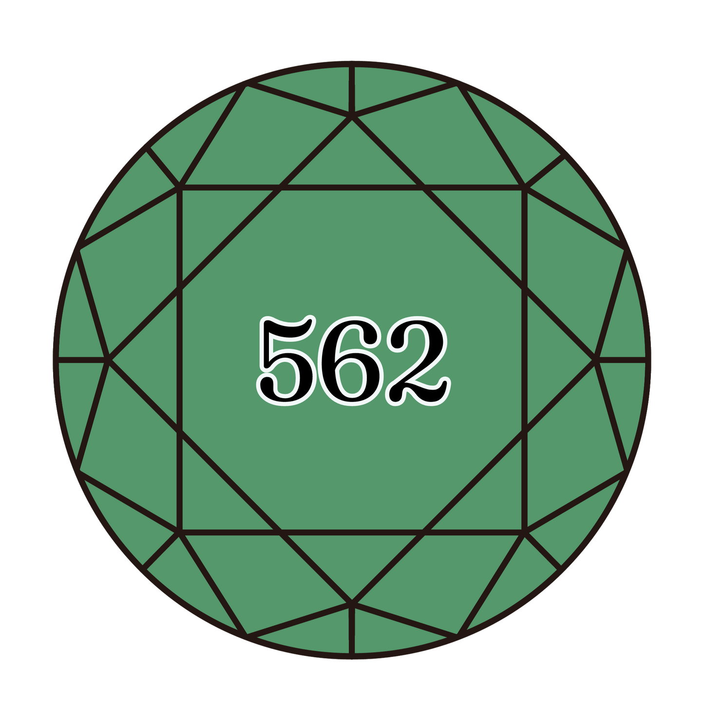 True North Diamond Art Round Diamond Drills 562 - Medium Jade - Round Bulk Diamond Drills