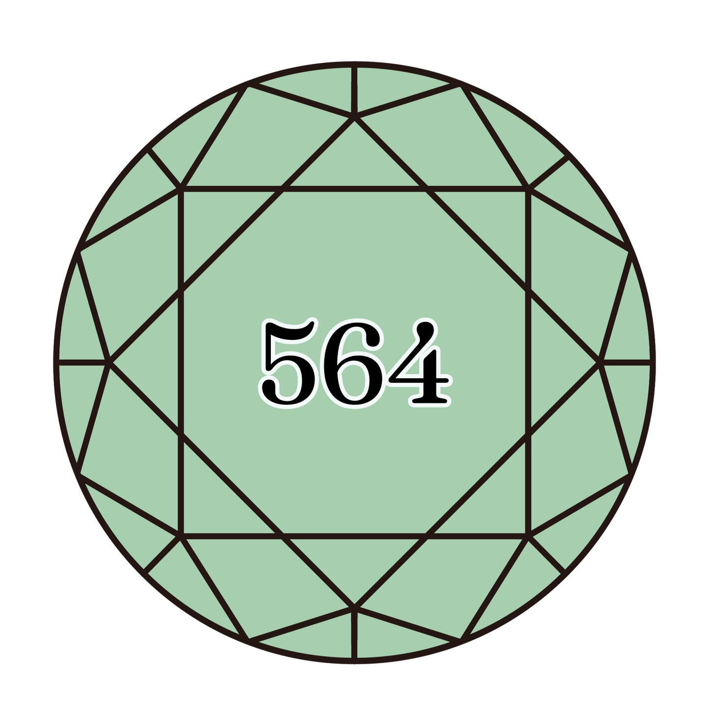 True North Diamond Art Round Diamond Drills 564 - Very Light Jade - Round Bulk Diamond Drills