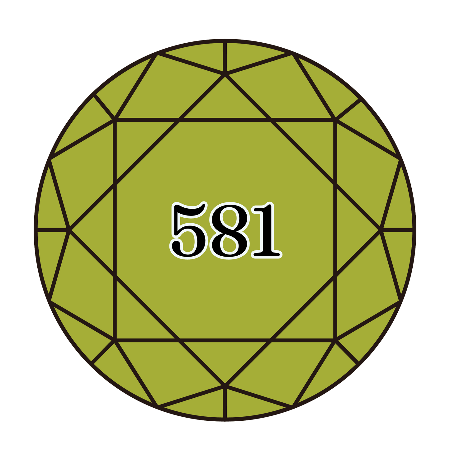 True North Diamond Art Round Diamond Drills 581 - Moss Green - Round Bulk Diamond Drills