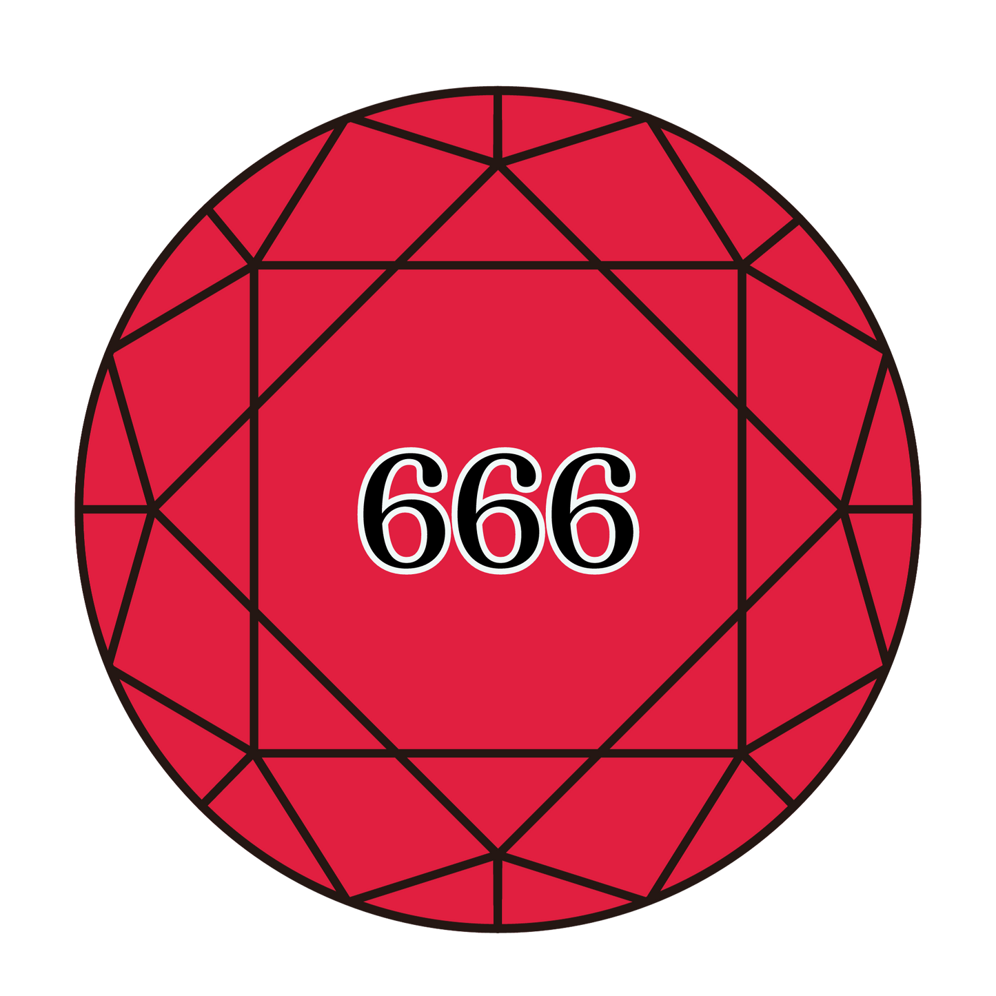 True North Diamond Art Round Diamond Drills 666 - Bright Red - Round Bulk Diamond Drills