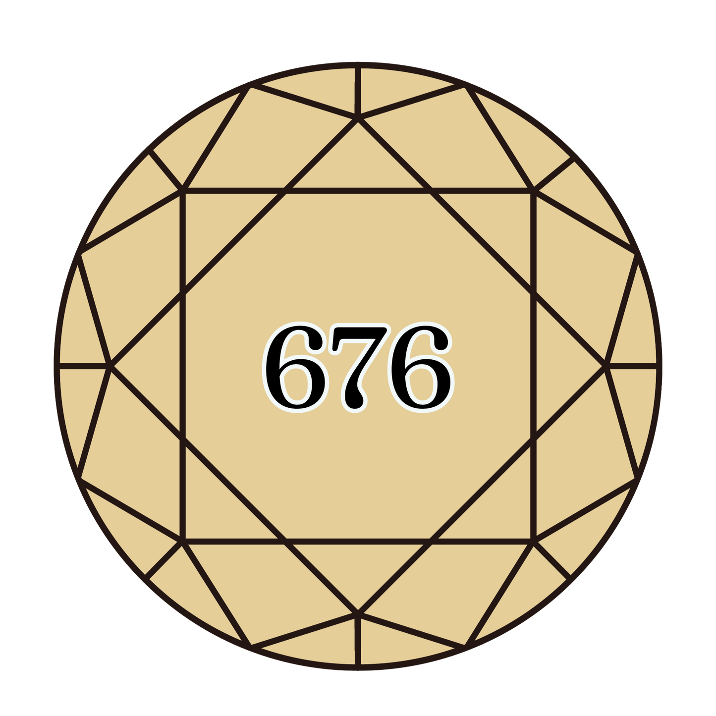 True North Diamond Art Round Diamond Drills 676 - Light Old Gold - Round Bulk Diamond Drills