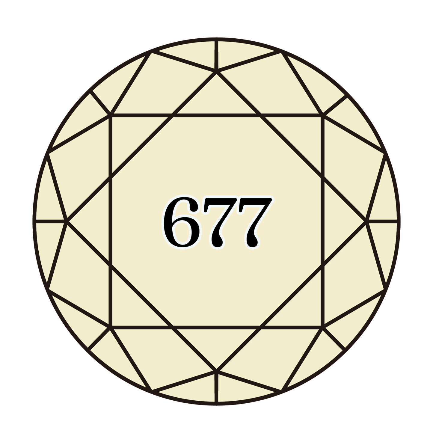 True North Diamond Art Round Diamond Drills 677 - Very Light Old Gold - Round Bulk Diamond Drills