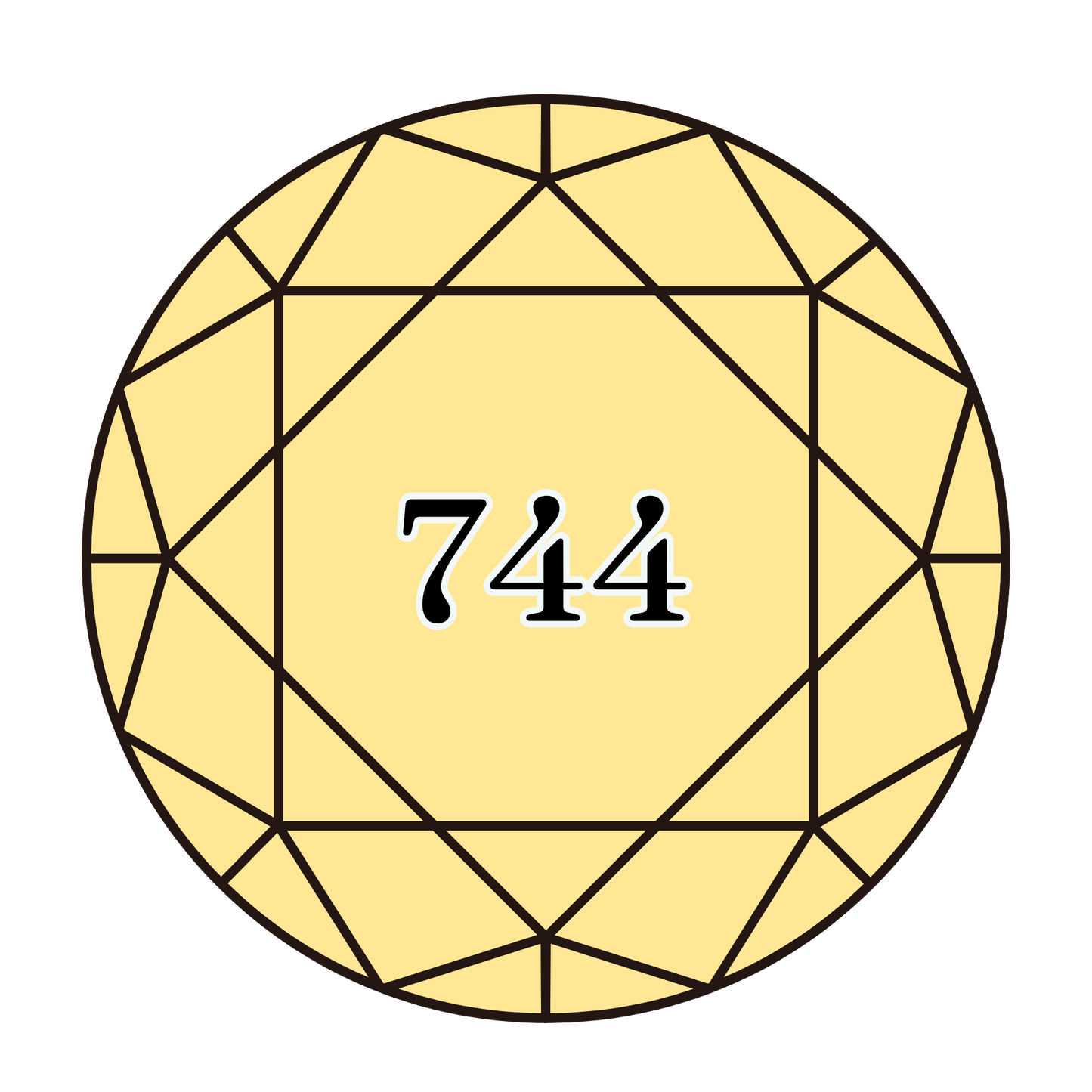 True North Diamond Art Round Diamond Drills 744 - Pale Yellow - Round Bulk Diamond Drills