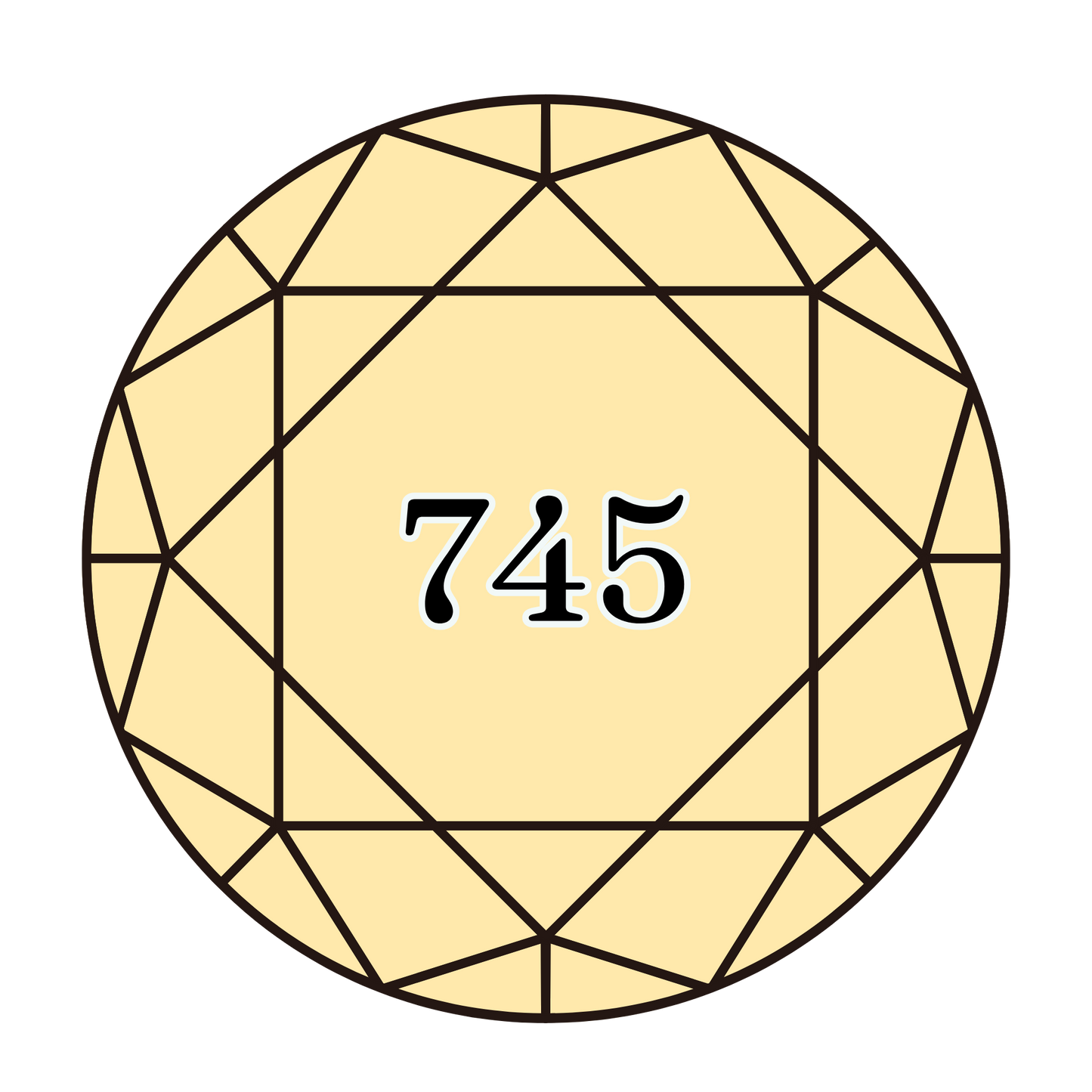 True North Diamond Art Round Diamond Drills 745 - Light Pale Yellow - Round Bulk Diamond Drills