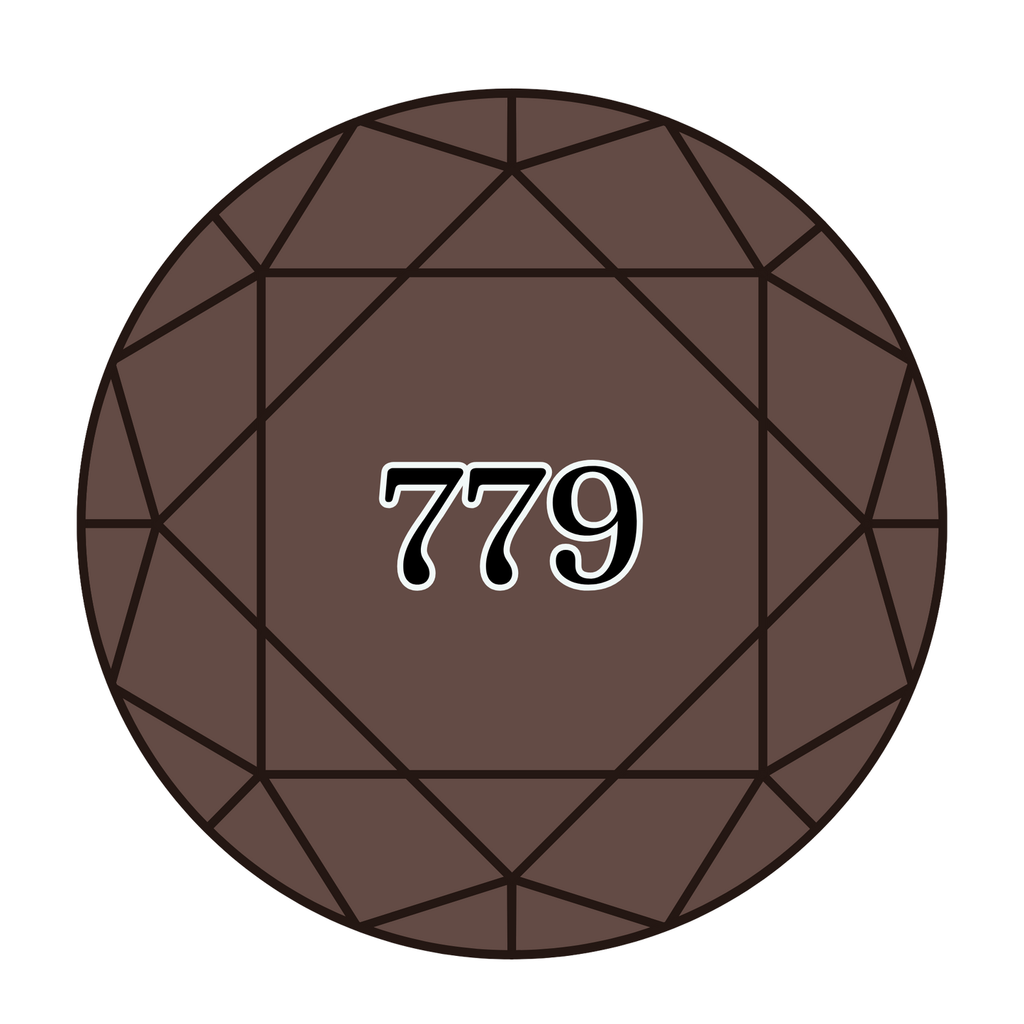 True North Diamond Art Round Diamond Drills 779 - Dark Cocoa - Round Bulk Diamond Drills