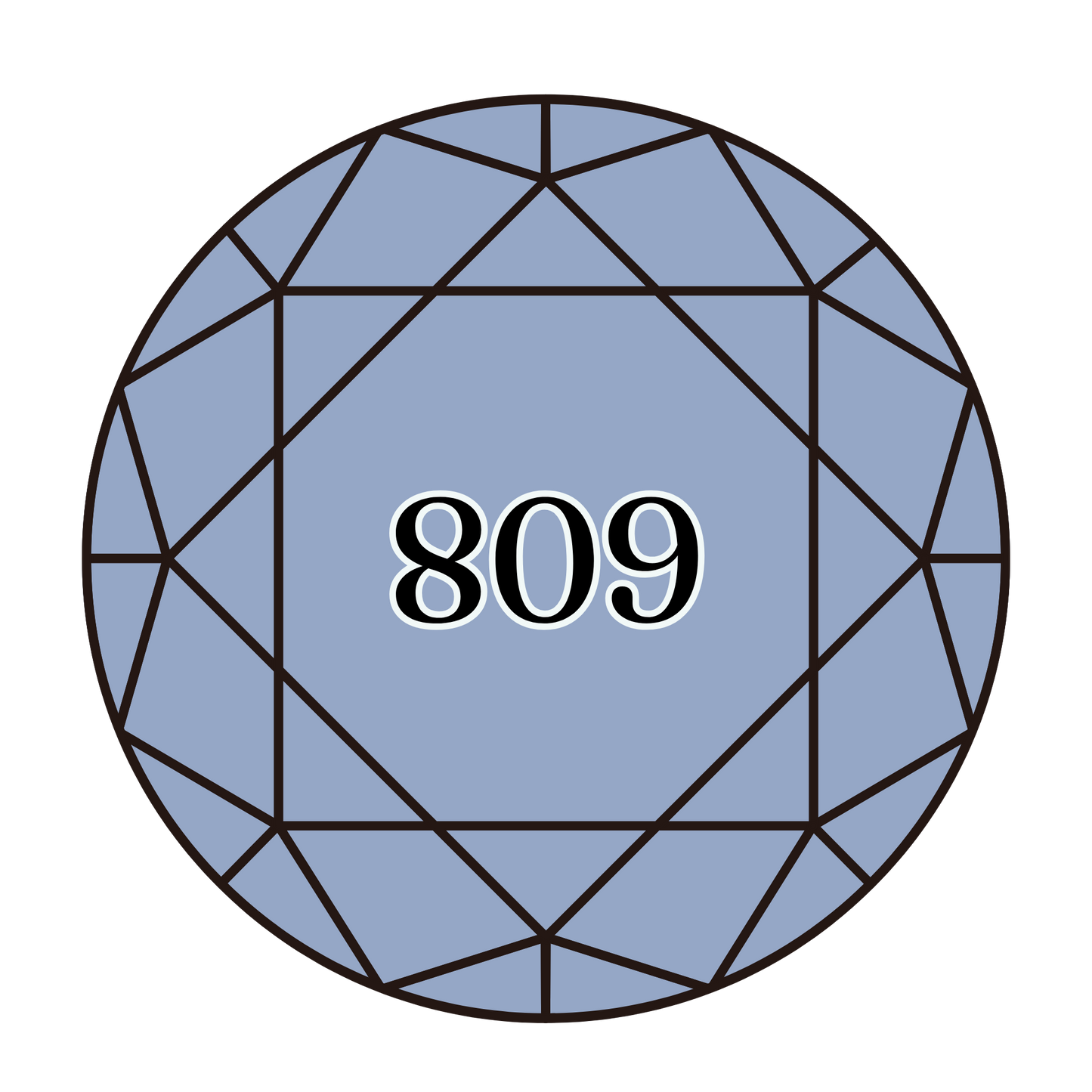 True North Diamond Art Round Diamond Drills 809 - Delft Blue - Round Bulk Diamond Drills