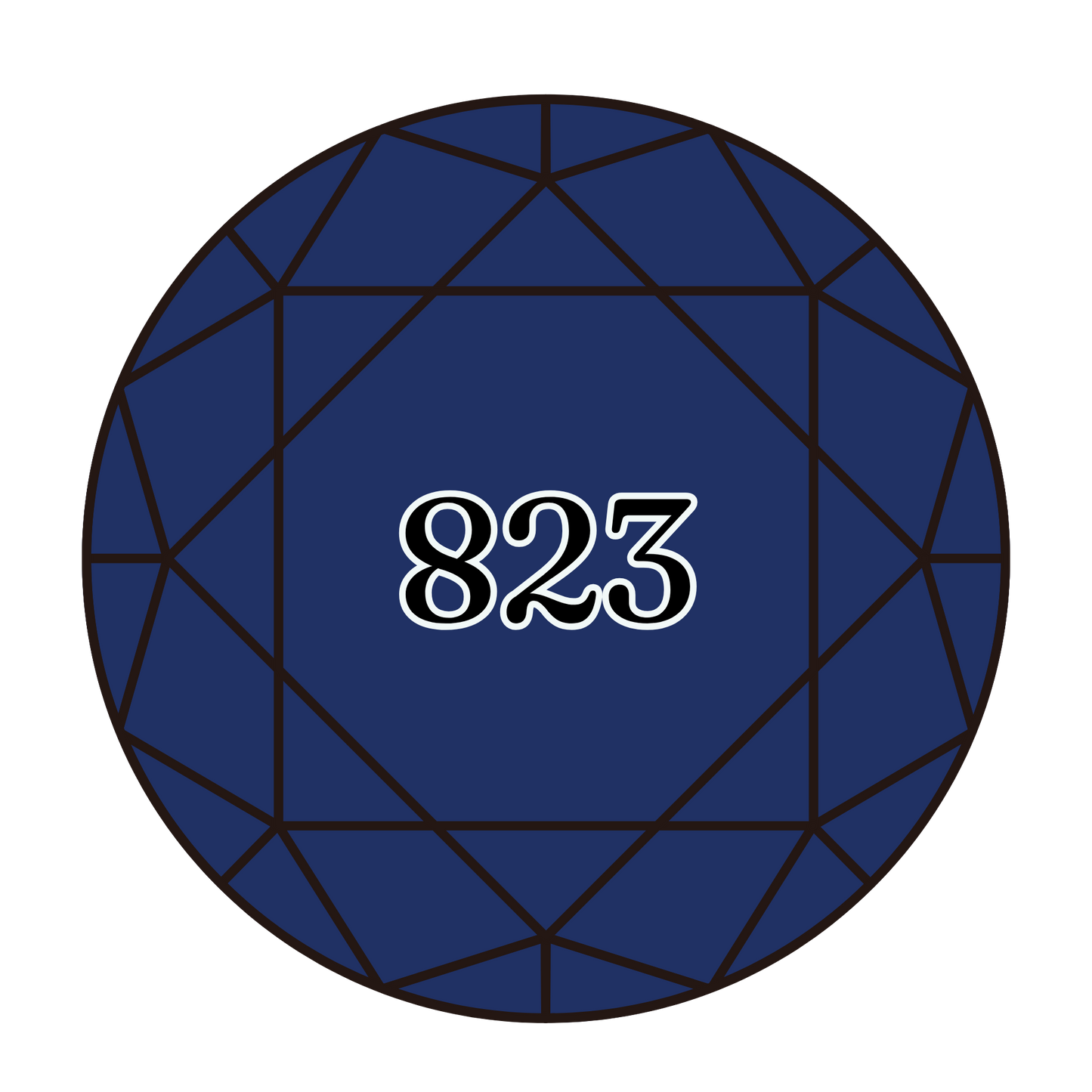 True North Diamond Art Round Diamond Drills 823 - Dark Navy Blue - Round Bulk Diamond Drills